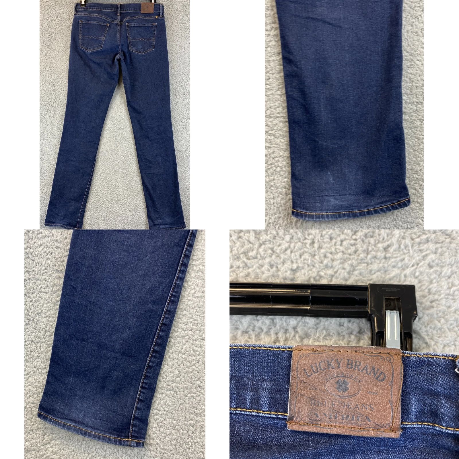 Lucky Brand Lucky Brand Women’s Skinny Jeans Dark Wash 6/28 W32 x L31 Blue Stretch Womens Size 28" / US 6 / IT 42 - 8 Thumbnail