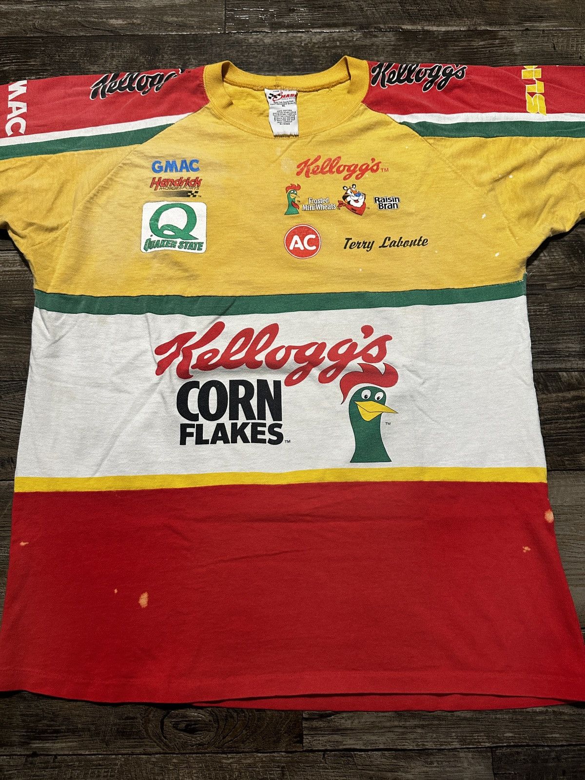 NASCAR 1996 Kellogg's Corn Flakes Racing Tee Size US XL / EU 56 / 4 - 2 Thumbnail