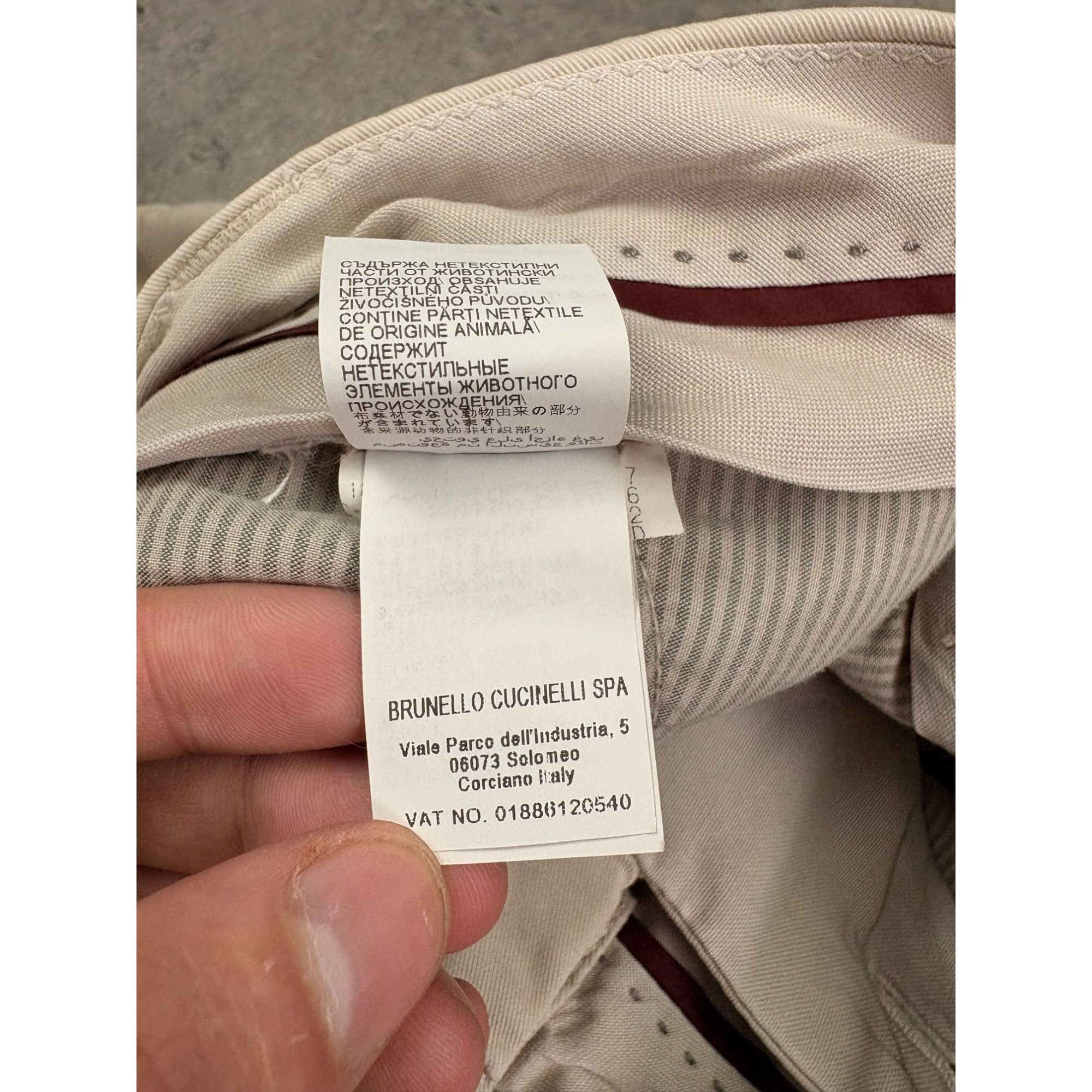 Brunello Cucinelli BRUNELLO CUCINELLI Luxury Chinos | Beige | Size EU 52 (US 36 Size US 36 / EU 52 - 6 Thumbnail