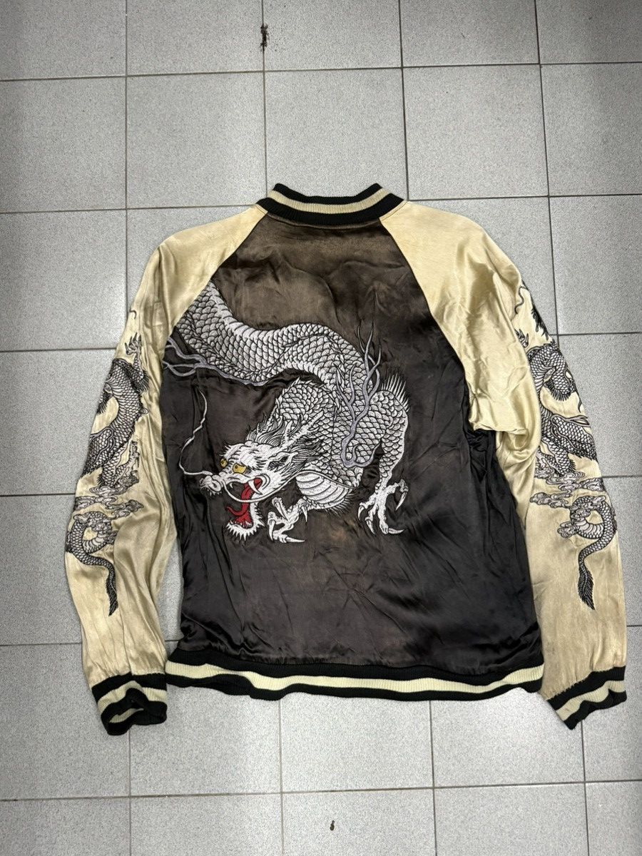 Japanese Brand VTG Ripped SUKAJAN Dragon Jacket Size US L / EU 52-54 / 3 - 12 Thumbnail