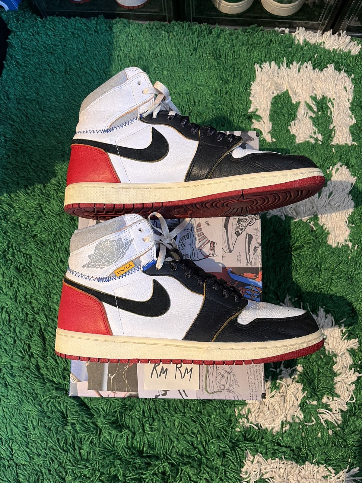 Nike × Union LA Jordan 1 Union Black Toe Size US 10.5 / EU 43-44 - 6 Thumbnail