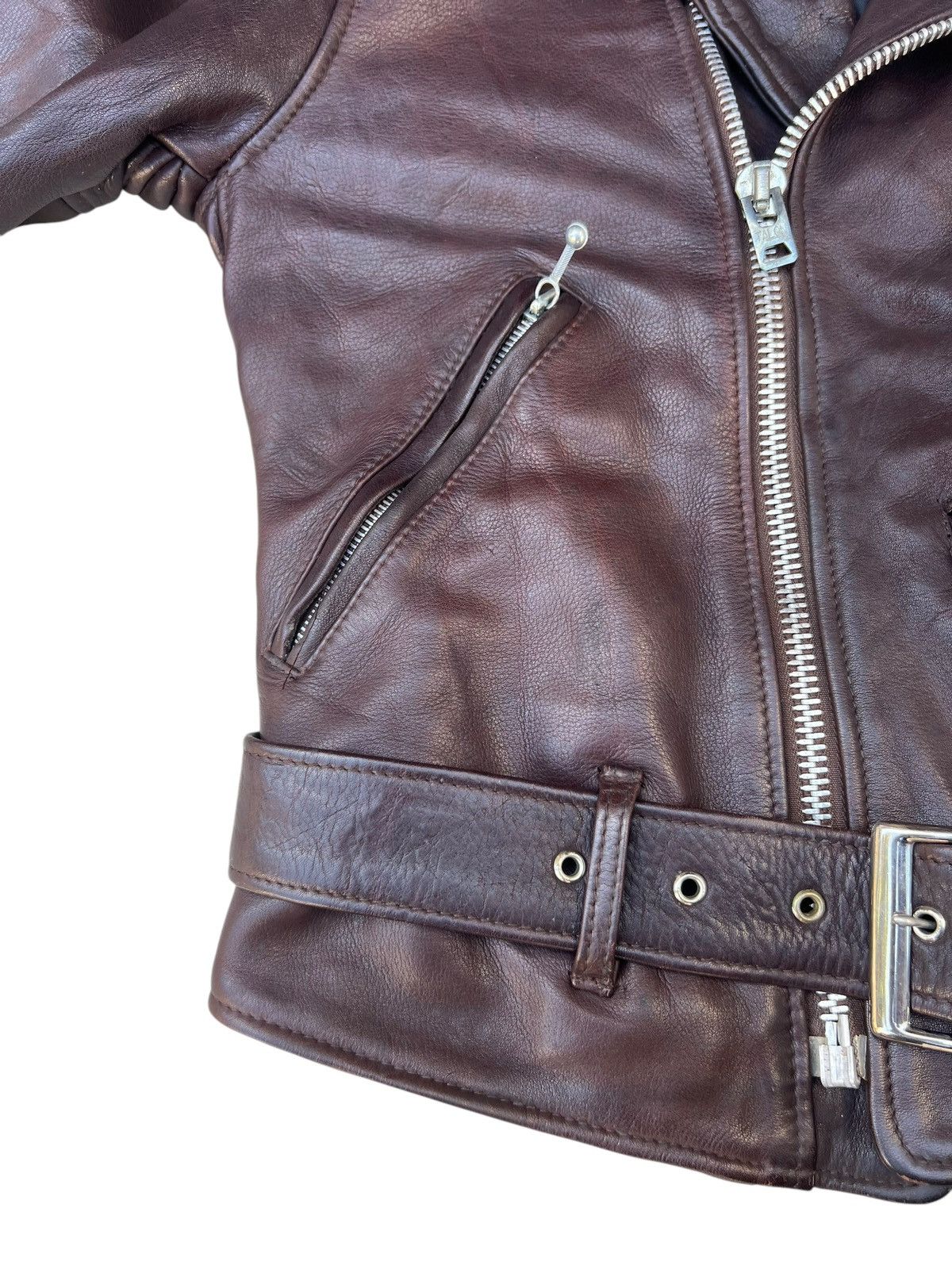 Indian Motorcycle RARE! 60s 70s Indian Motorcycle Embroidery Leather Jacket Size US S / EU 44-46 / 1 - 7 Thumbnail