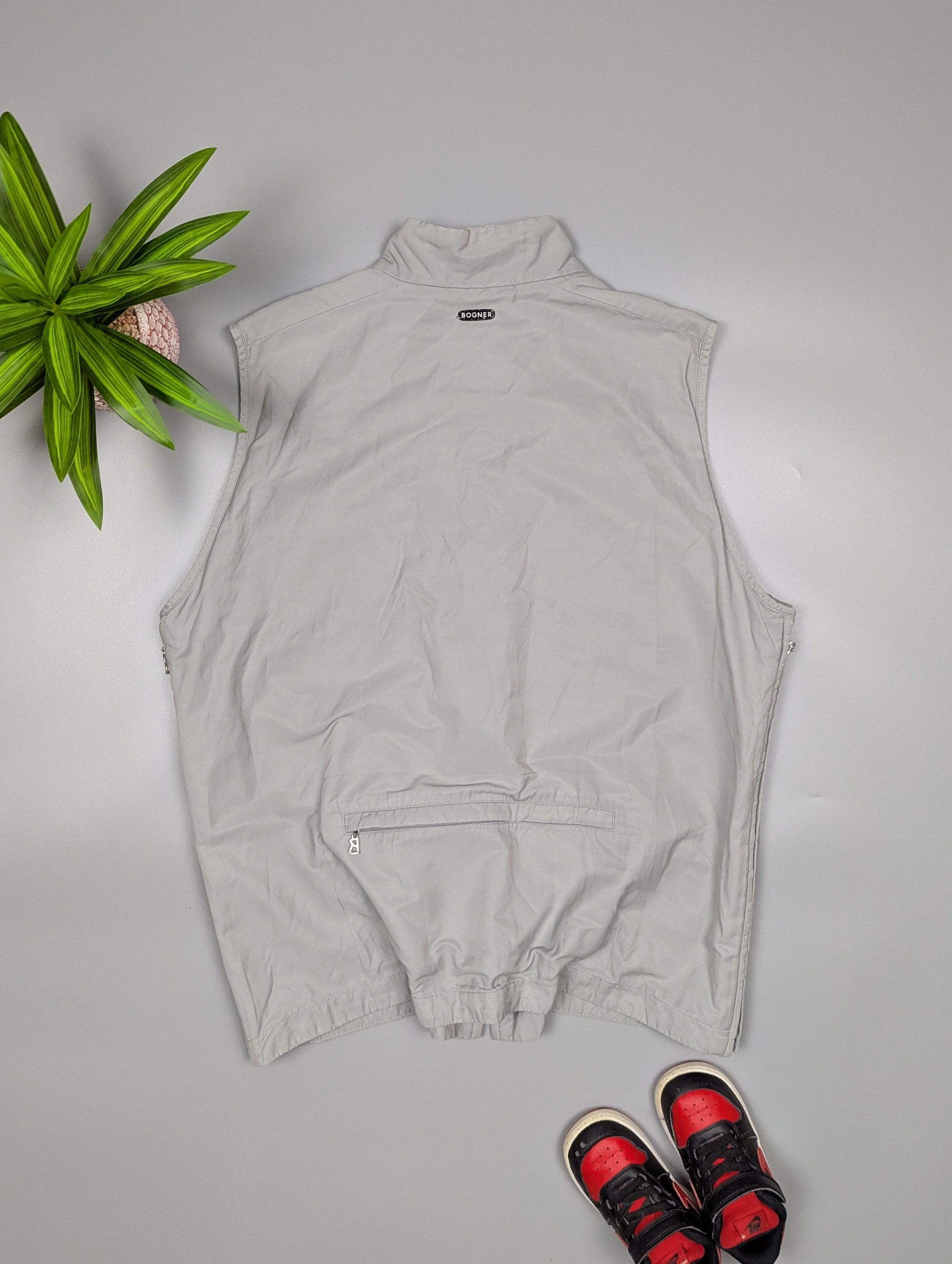 Bogner Bogner Light Gray Vest M/L Outdoor Sleeveless VTG Size L / US 10 / IT 46 - 9 Thumbnail