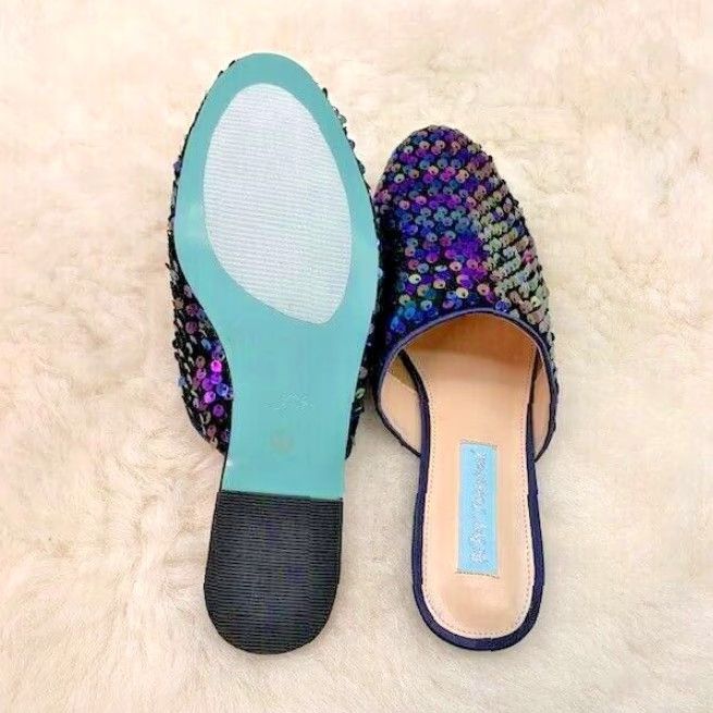 Betsey Johnson VINTAGE Betsey Johnson Loafer Flat, Multi Sequin, Women’s Size 5.5 Size US 5.5 / IT 35.5 - 2 Thumbnail