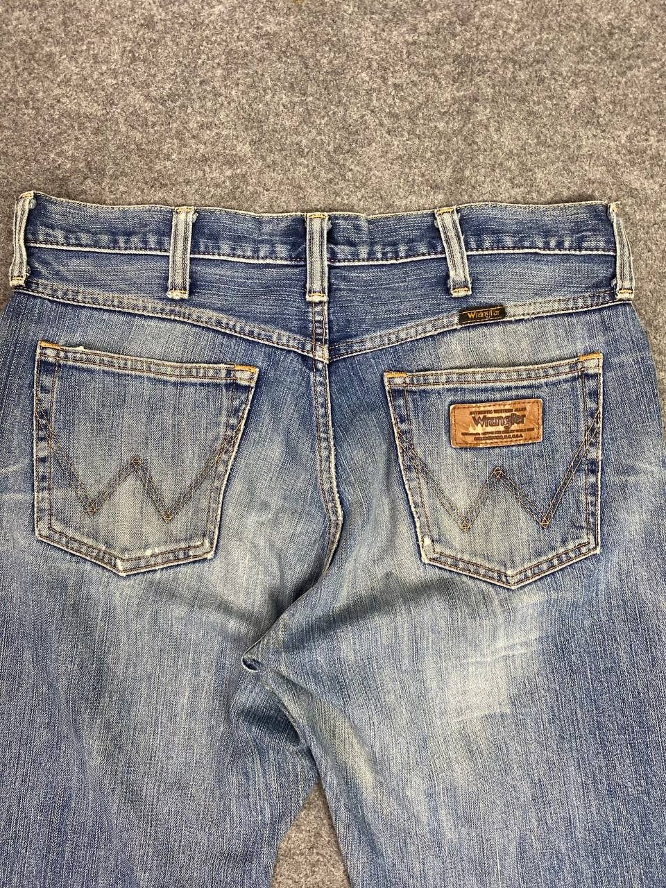 Wrangler vintage wrangler distressed denim nice design Size US 34 / EU 50 - 3 Thumbnail
