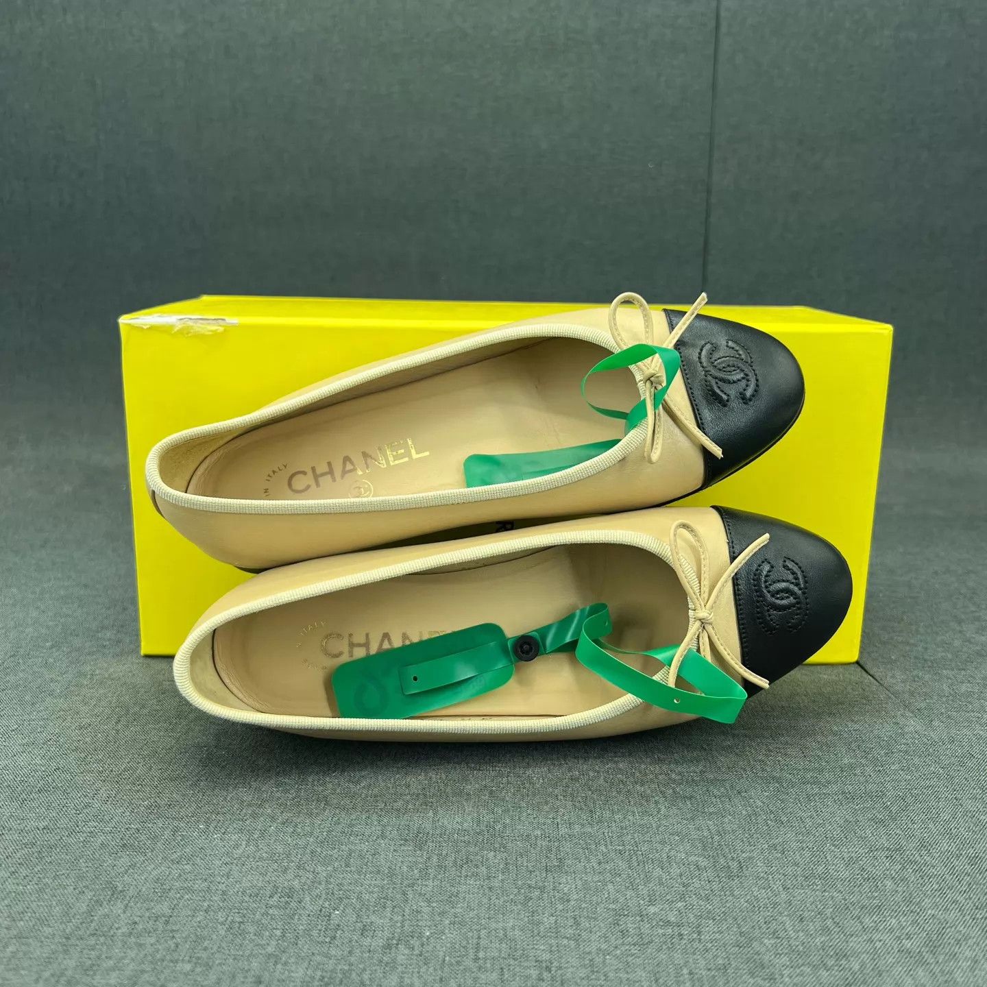 Chanel CHANEL Beige Womens Casual Ballet Flats 36.5 Size US 6 / IT 36 - 8 Thumbnail