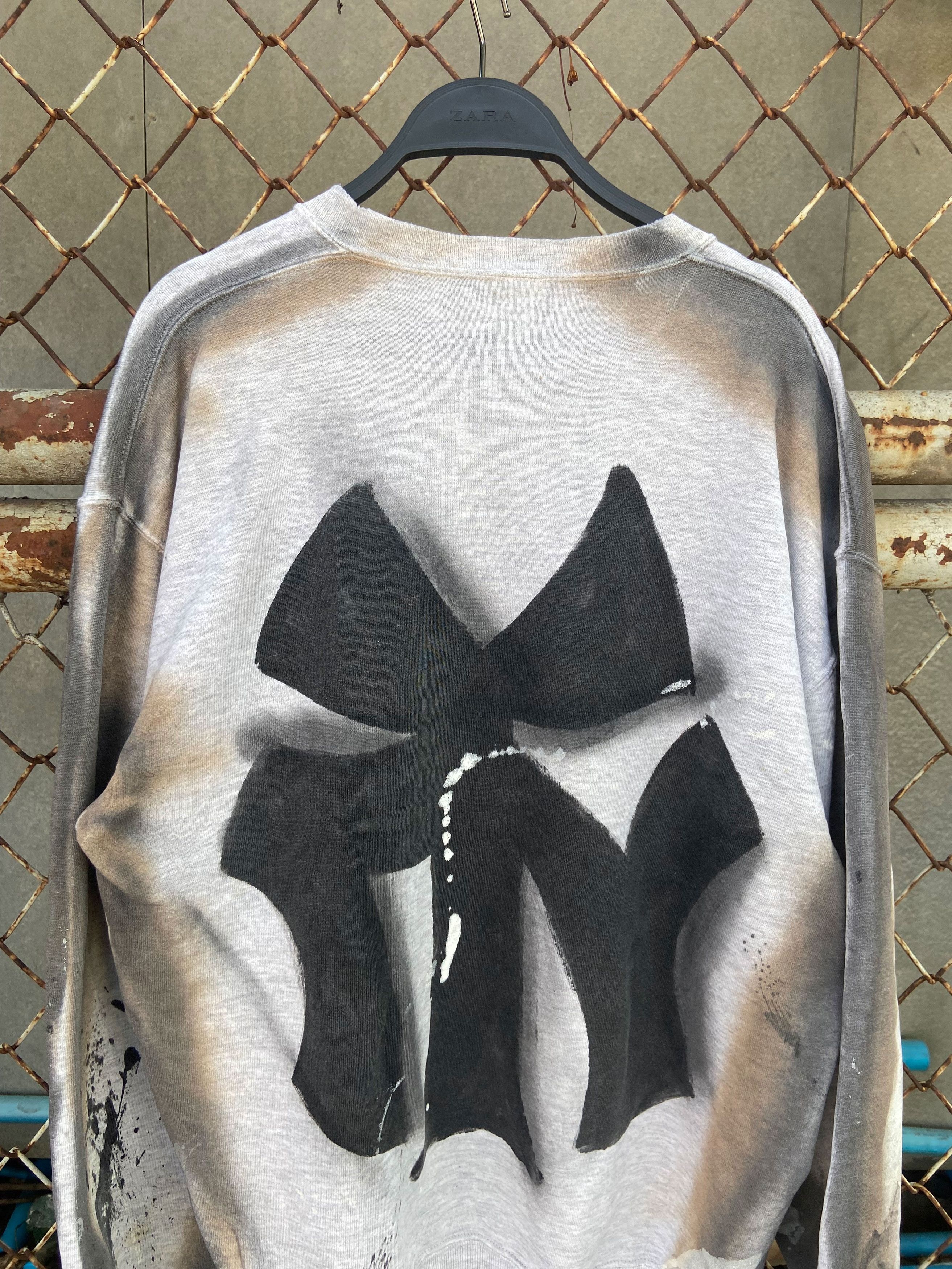 New York Yankees 90s New York PAINT THRASHED Russell Sweatshirt Size US L / EU 52-54 / 3 - 3 Thumbnail