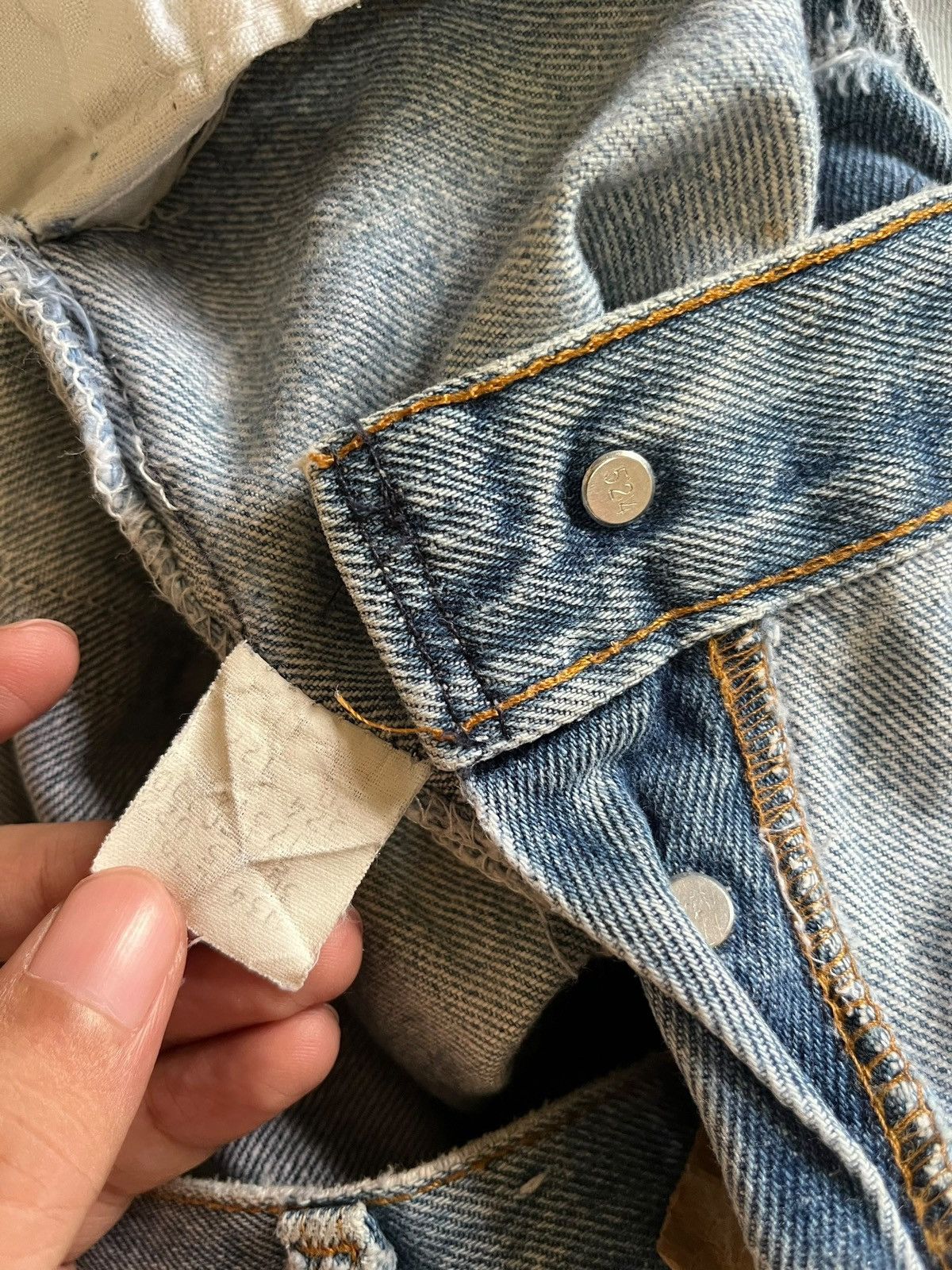 Levi's × Levi's Vintage Clothing Vintage 80s Levis 501 Blue Wash Distressed Loose Jeans Size US 31 - 10 Thumbnail