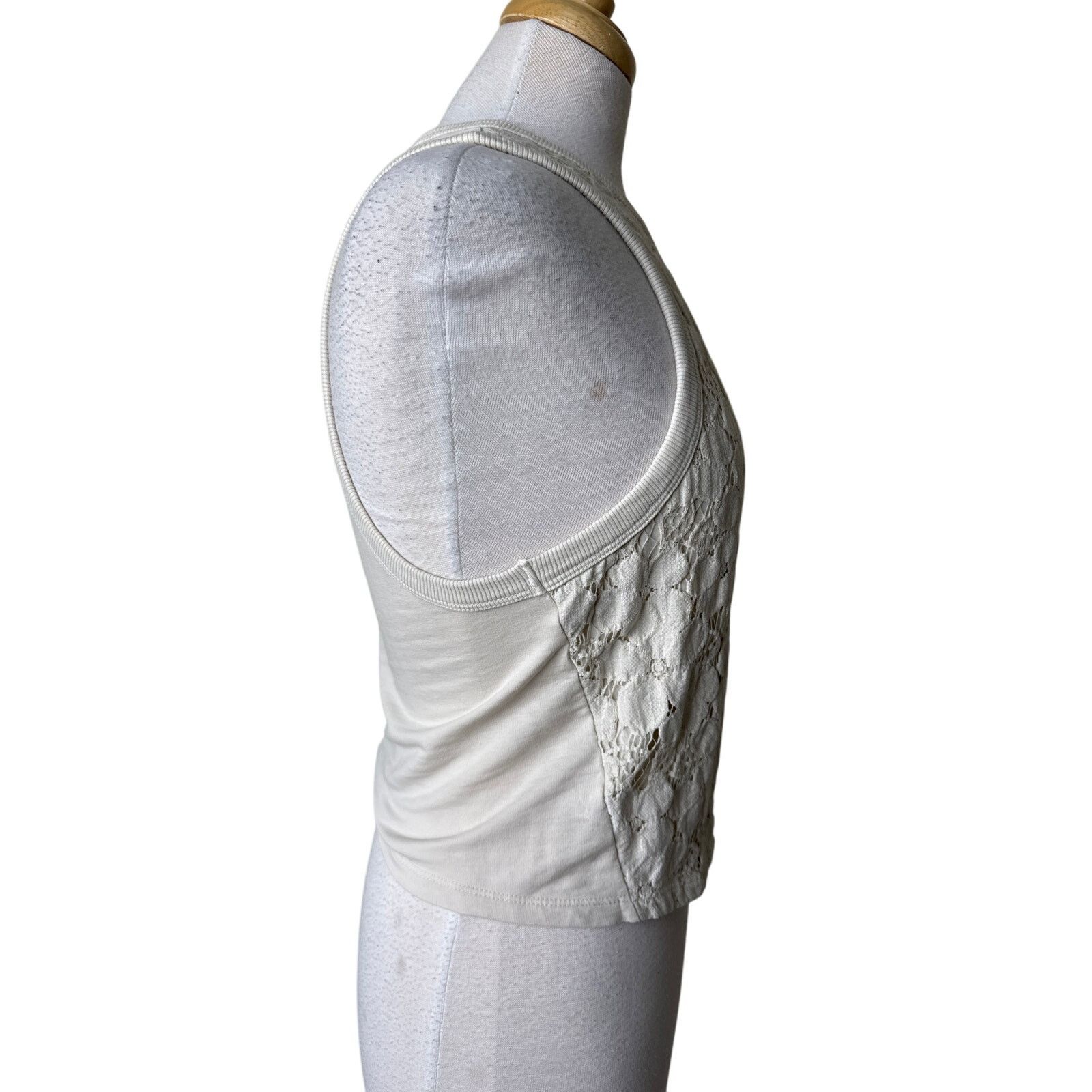 Skin SKIN Crochet Lace Racerback Cropped Tank Size 1/ Small Size S / US 4 / IT 40 - 2 Thumbnail