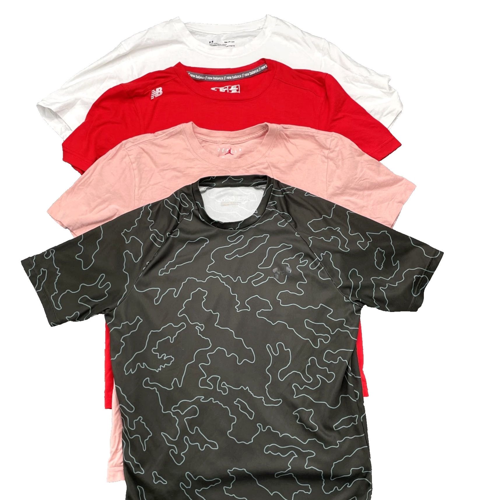 Jordan Brand Jordan Under Armour New Balance Sportswear T-Shirt LOT of 4 Men's Small Running Size US S / EU 44-46 / 1 - 2 Thumbnail