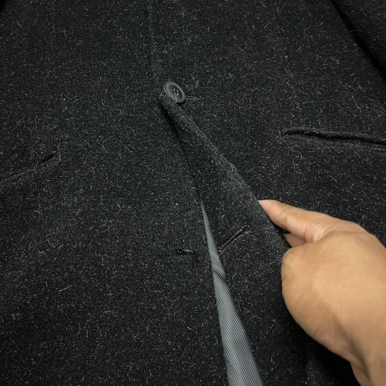 Japanese Brand Vintage Mens Tenoras Wool Long Coat like Yohji Comme des Size US M / EU 48-50 / 2 - 6 Thumbnail