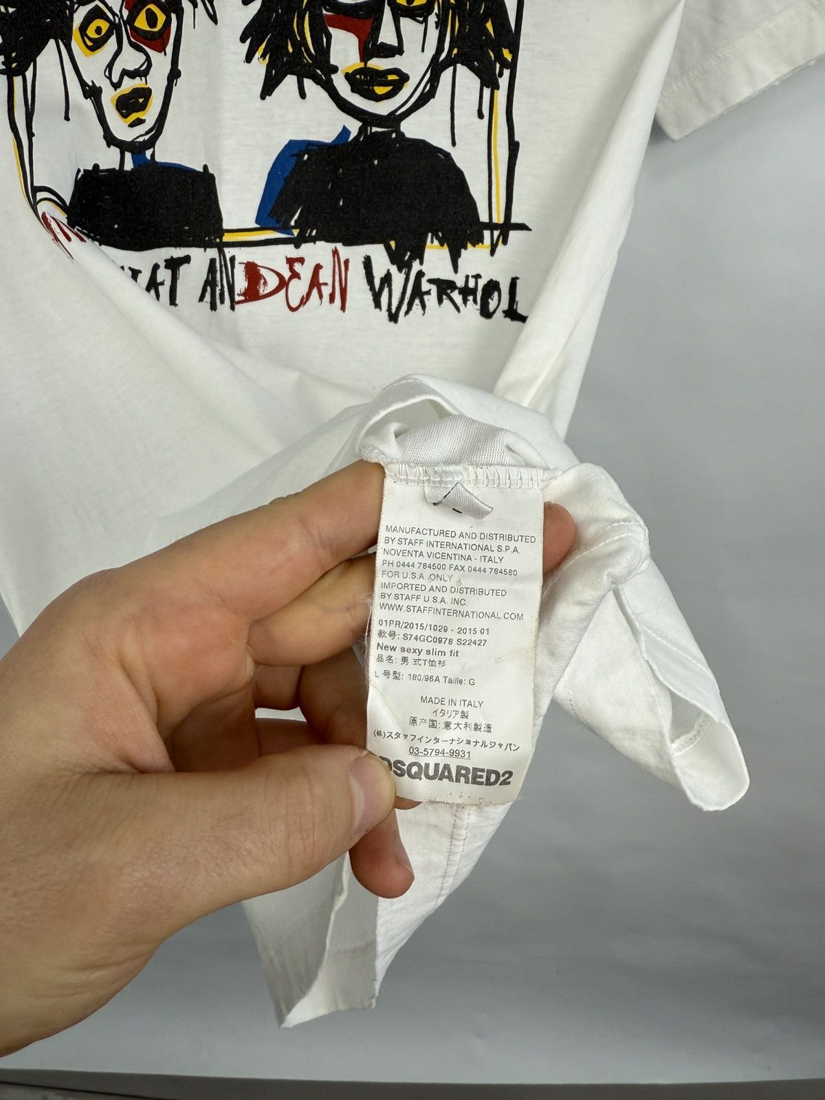 Andy Warhol × Dsquared2 × Jean-Michel Basquiat 🇮🇹 Y2K Dsquared2 Andy Warhol Jean Michael Basquiat T-Shirt Size US L / EU 52-54 / 3 - 7 Thumbnail