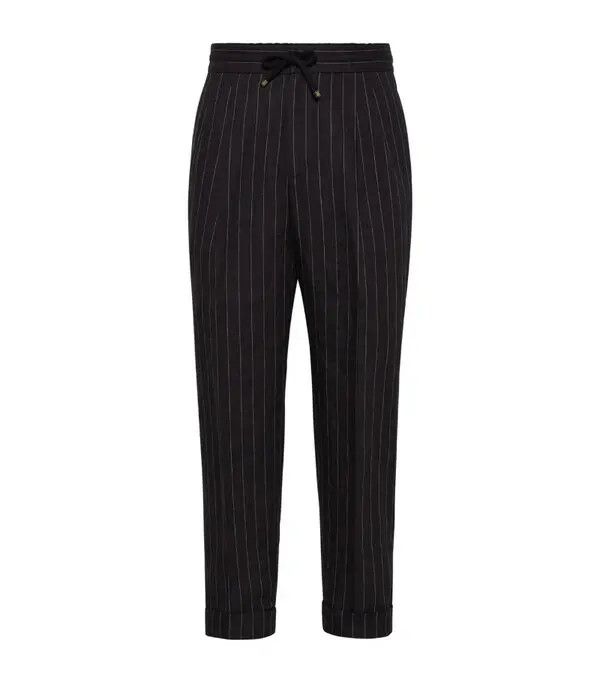 Brunello Cucinelli o1la1rc1a0425 Pants in Black Size US 34 / EU 50 - 1 Thumbnail