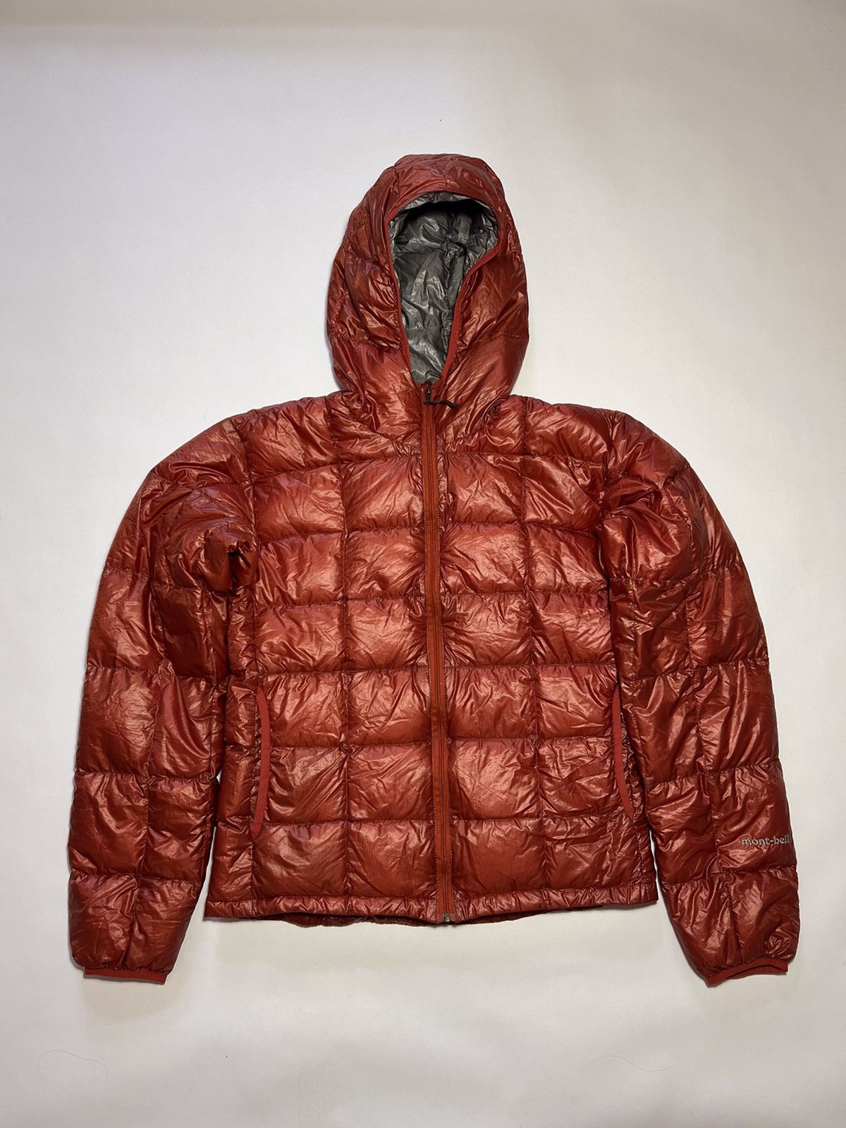 montbell puffer jacket brown Y2K