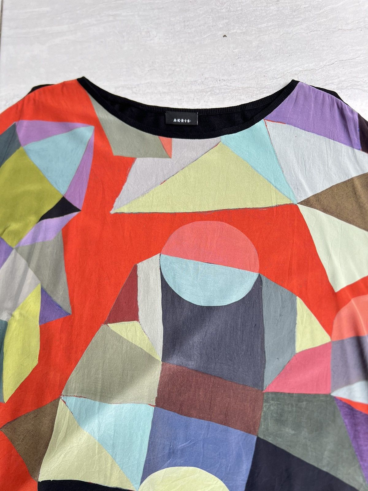 Akris AKRIS Abstract Motive T-shirt Size L / US 10 / IT 46 - 3 Thumbnail