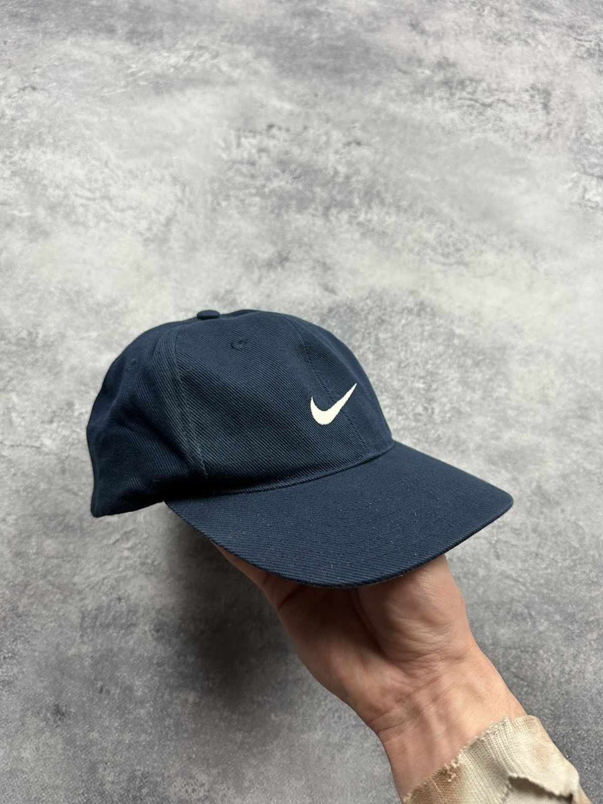 Nike Vintage 90s Nike Y2K Dad Hat Drill Swoosh Streetwear Cap Size ONE SIZE - 3 Thumbnail
