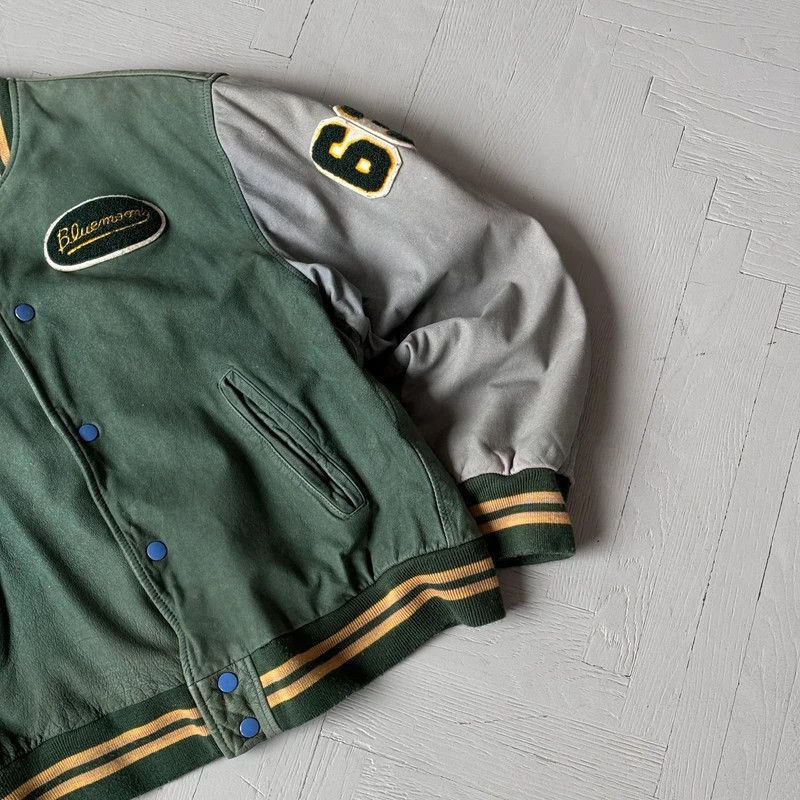 Vintage Vintage Leather Varsity Bomber Jacket Size US M / EU 48-50 / 2 - 3 Thumbnail