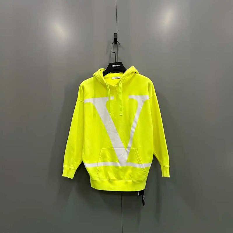 Valentino Valentino Green Cotton Logo Hoodie for Women 0089 Size S / US 4 / IT 40 - 1 Thumbnail