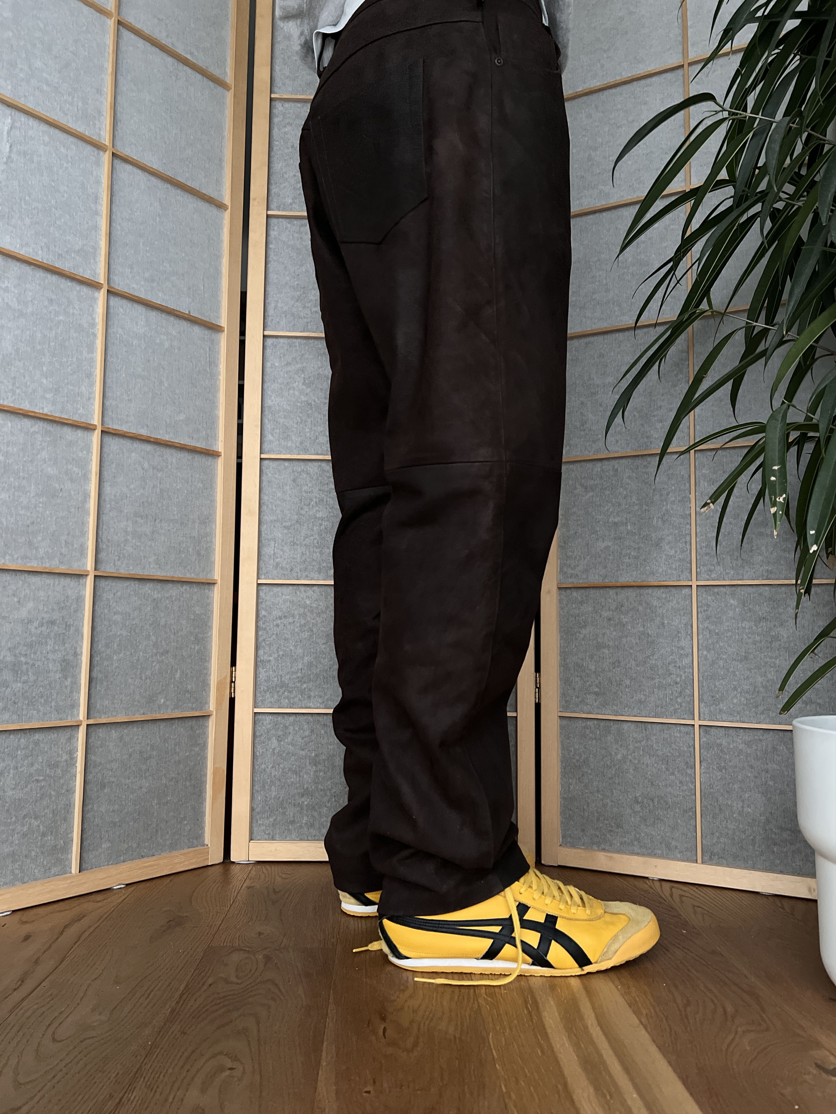 Hysteric Glamour Cowboy core vintage soft leather pants opium japanese style Size US 34 / EU 50 - 8 Thumbnail