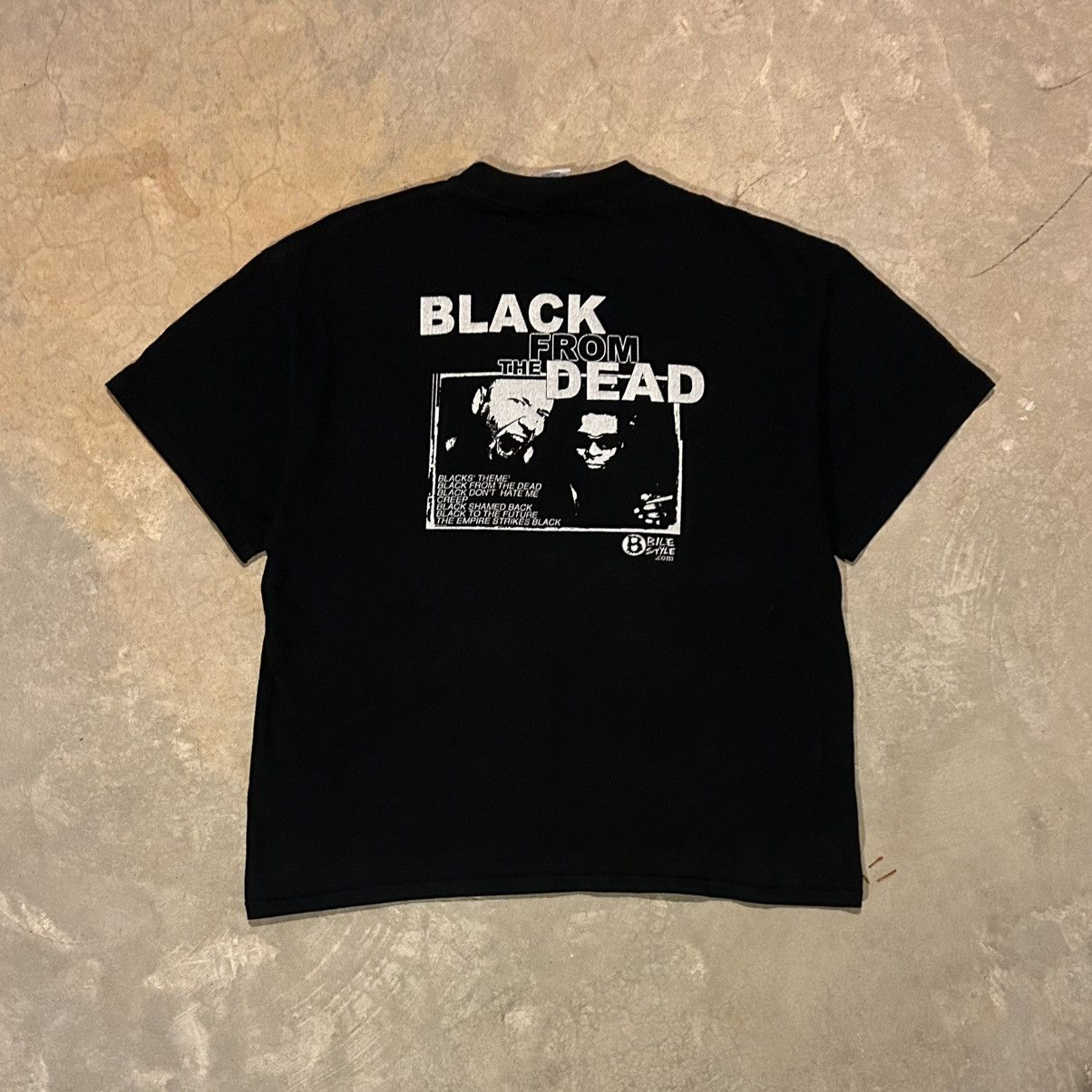 Band Tees × Vintage Crazy Vintage Y2K Black From the Dead Bile Band Tee Size US XL / EU 56 / 4 - 4 Thumbnail
