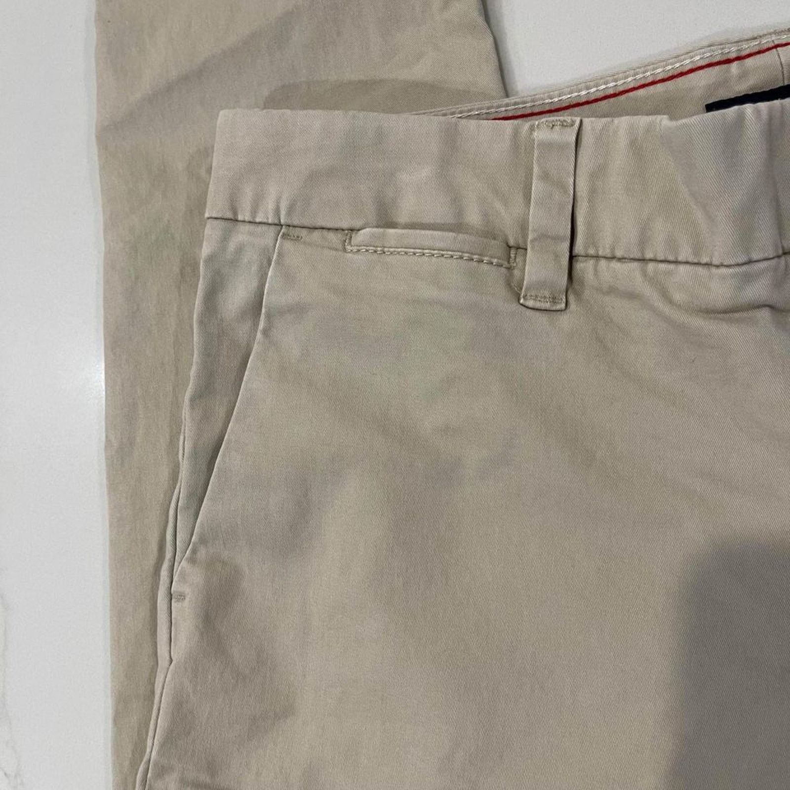 Tommy Hilfiger Tommy Hilfiger Slim Fit Solid Khaki Chino Pant Women’s 6 Size 28" / US 6 / IT 42 - 3 Thumbnail