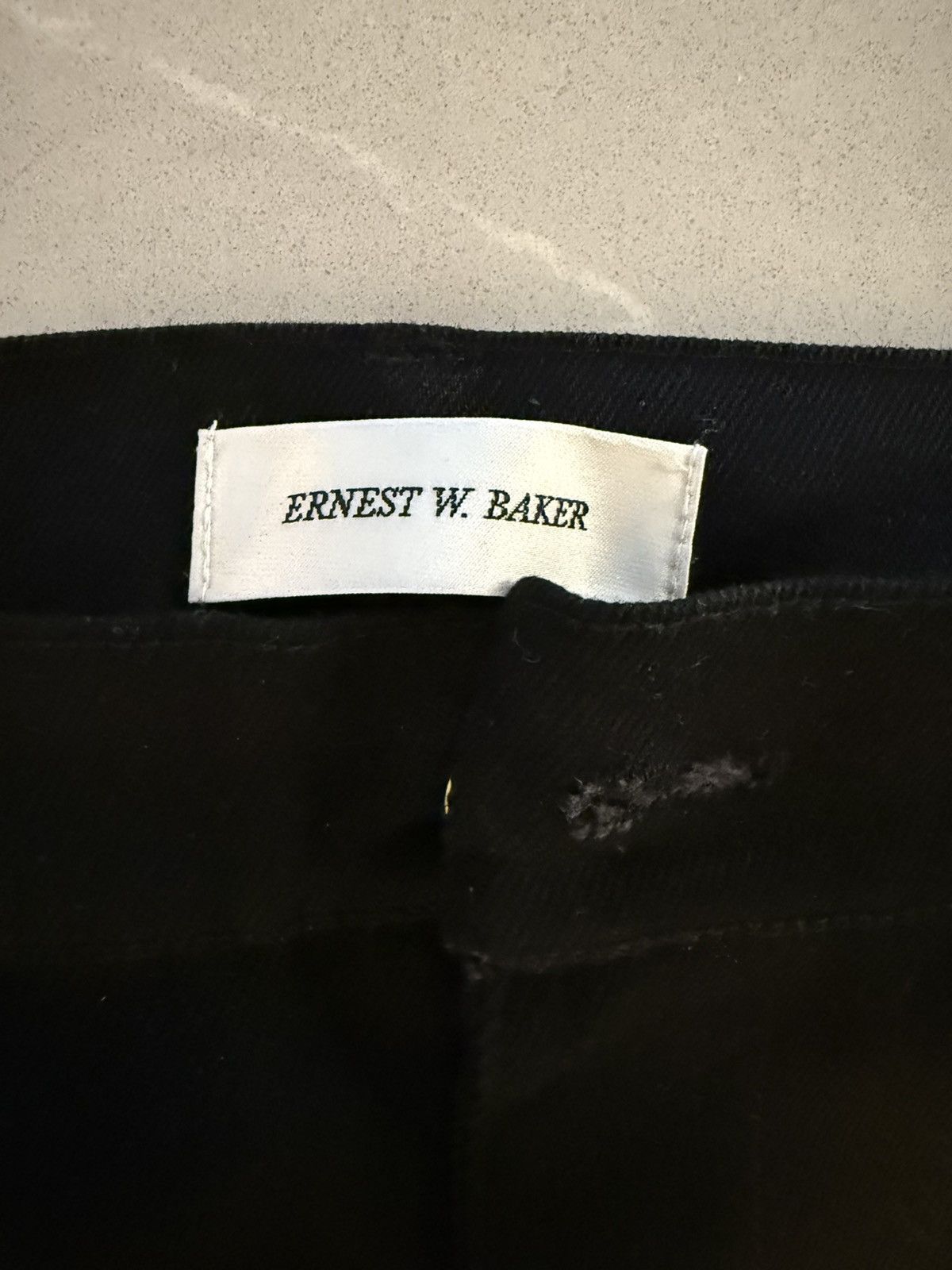 Ernest W. Baker Black Rose Studded Jeans