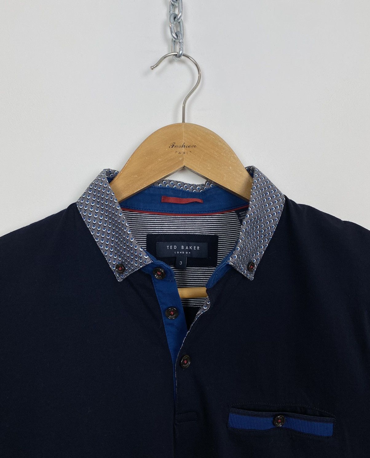 Ted Baker Ted Baker London Polo Shirt Men’s Size 3 Medium Top Blue Size US M / EU 48-50 / 2 - 4 Thumbnail