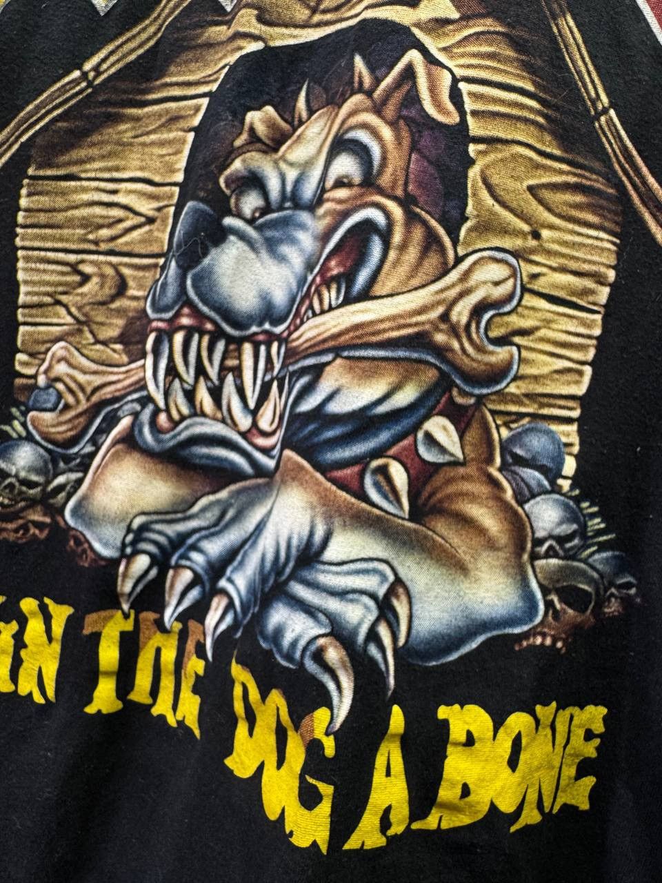 Vintage AC/DC Rock Band Song Givin The Dog A Bone Song T-Shirt Size US XL / EU 56 / 4 - 10 Thumbnail
