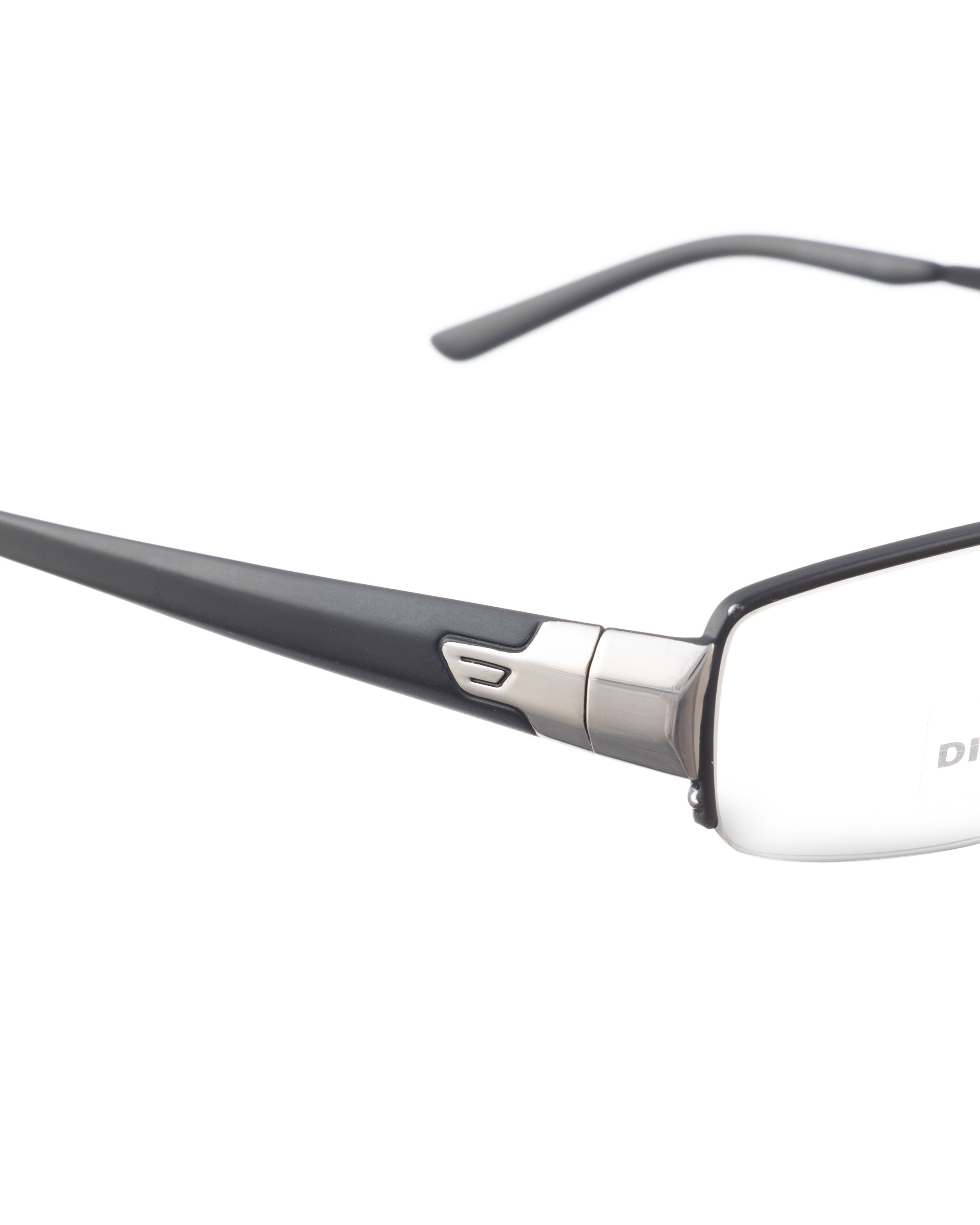 Diesel Diesel 00s Half Rim Black Brown & Silver Matte Glasses Size ONE SIZE - 2 Thumbnail