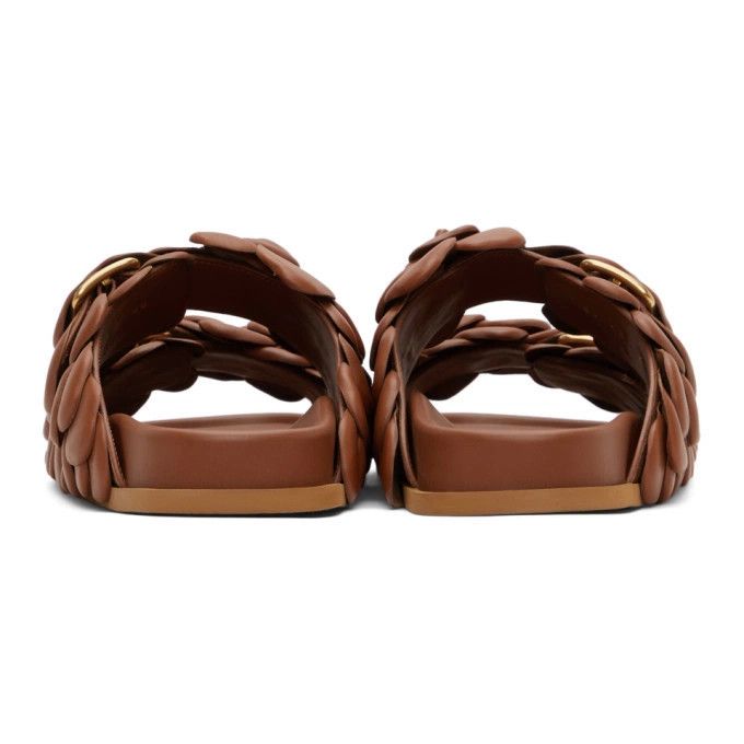 Valentino o1y0525 Leather Slippers in Brown Size US 5 / EU 37 - 5 Thumbnail