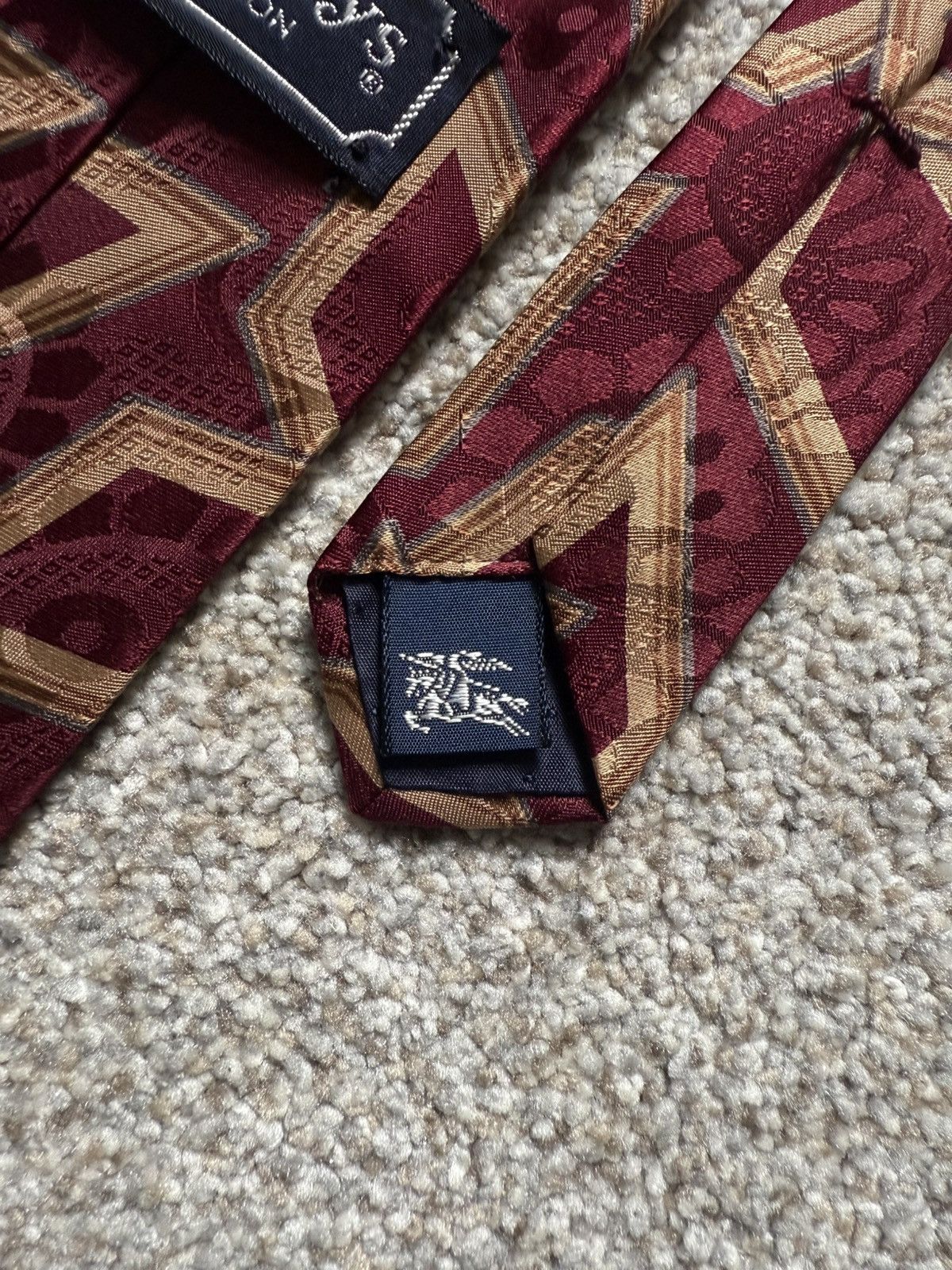 Burberry Burberrys of London Hand Sewn Necktie Size ONE SIZE - 5 Thumbnail