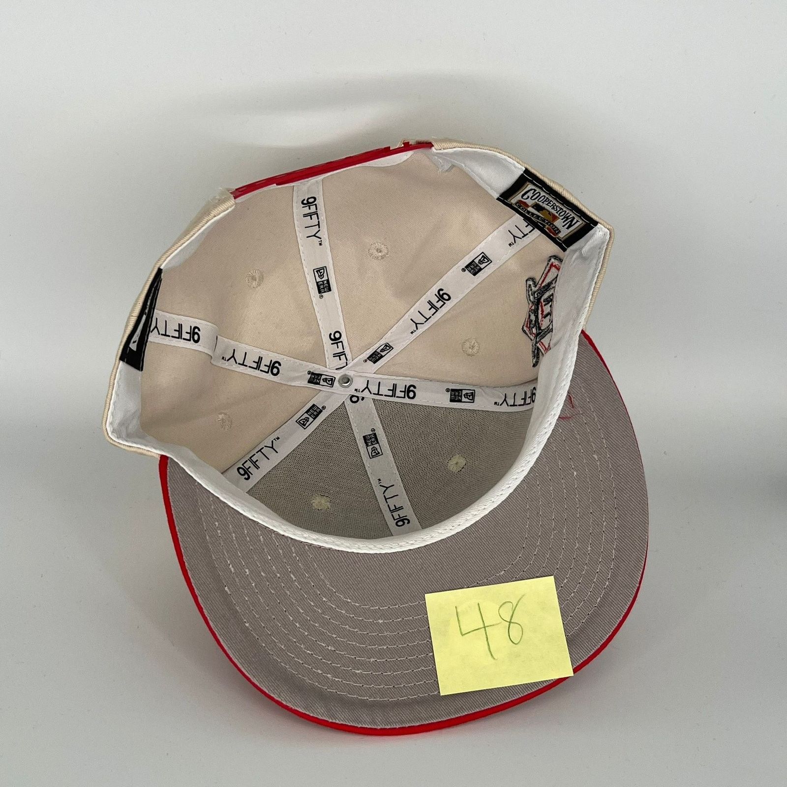 New Era Khaki/Red Miami Marlins N.L. Side Patch New Era MLB 9Fifty Size ONE SIZE - 4 Thumbnail