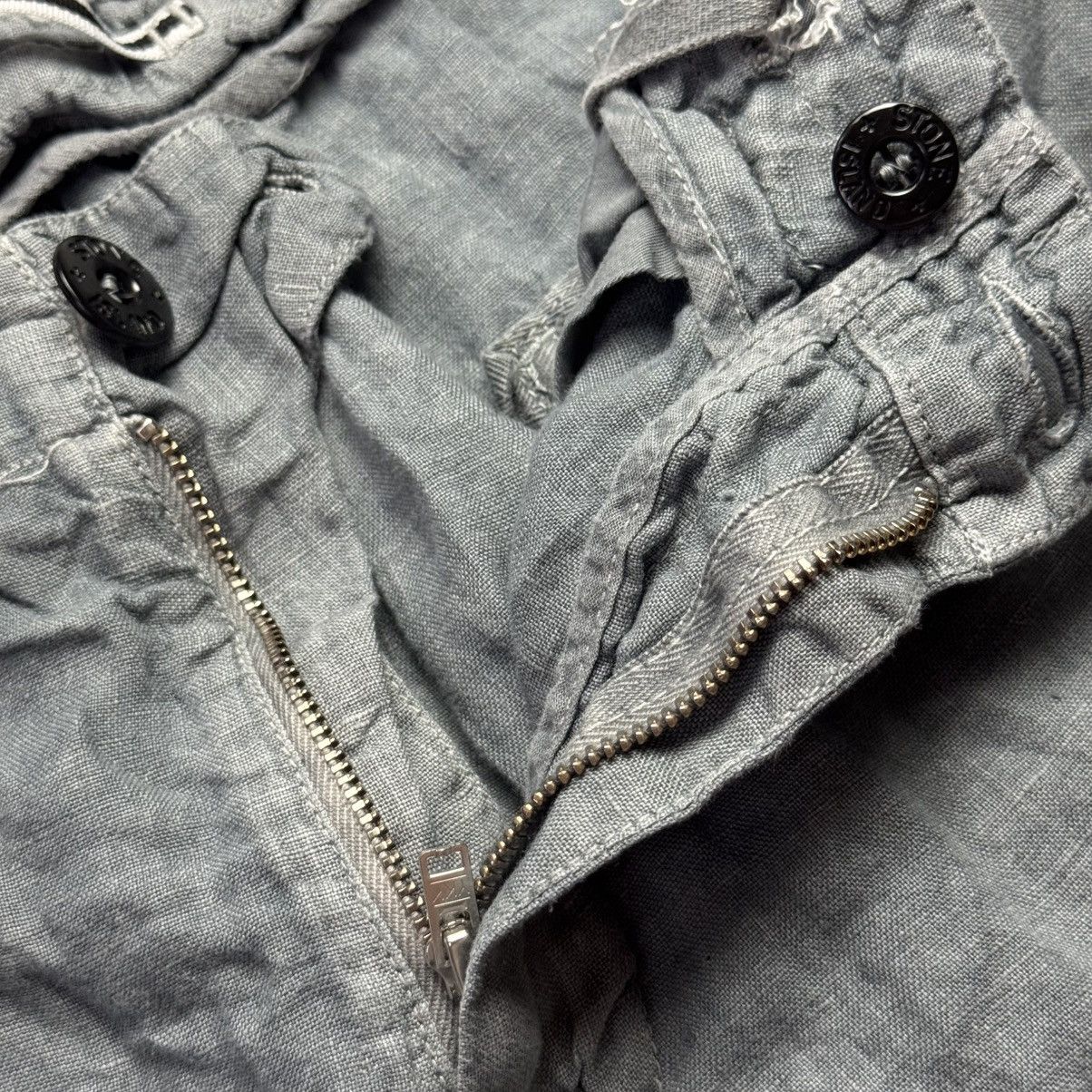 Stone Island Stone Island Men’s Linen Massimo Osti Light Blue Pants Size US 34 / EU 50 - 8 Thumbnail