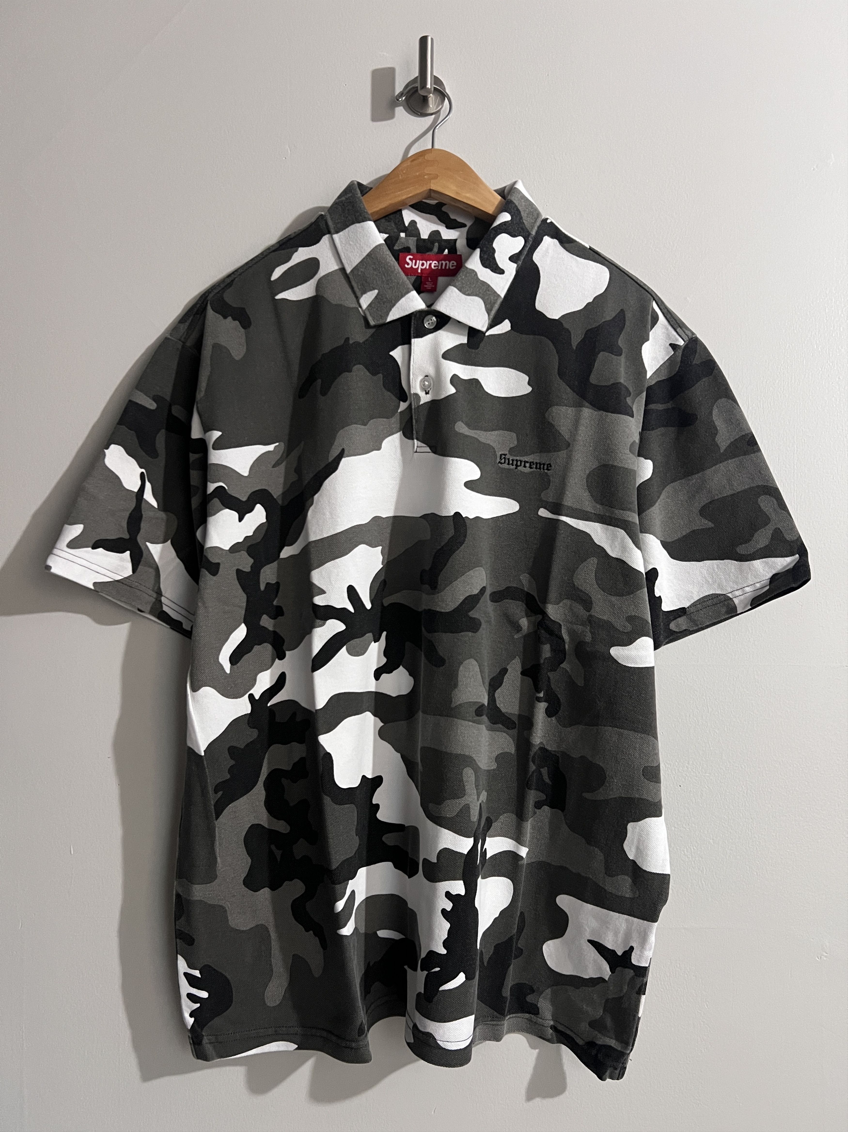 Supreme SUPREME WASHED CAMO POLO | Grailed