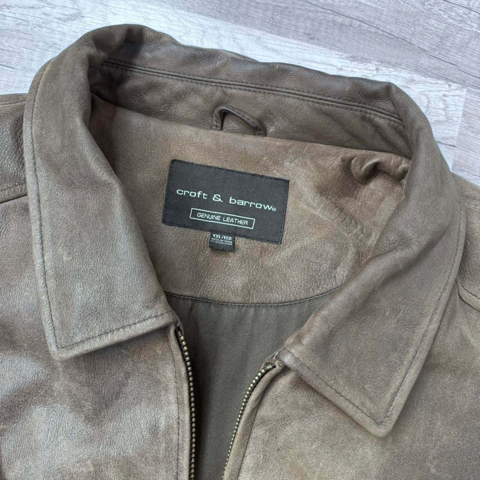 Other Leather Bomber Jacket Vintage Distressed Brown Size XL Size US XXL / EU 58 / 5 - 6 Thumbnail