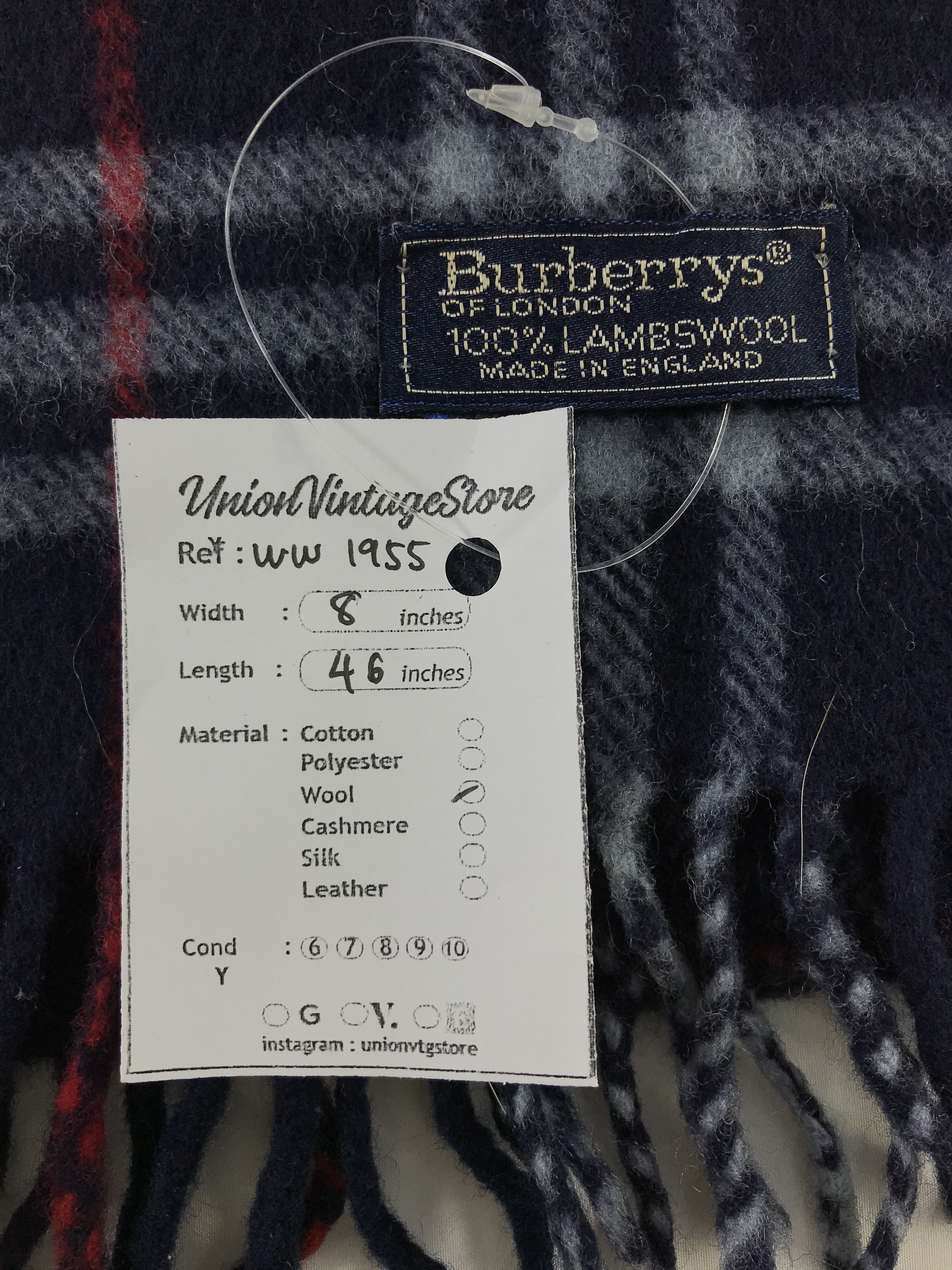Burberry × Vintage Burberry Scarf / Muffler / Neckwear - WW1955 Size ONE SIZE - 5 Thumbnail