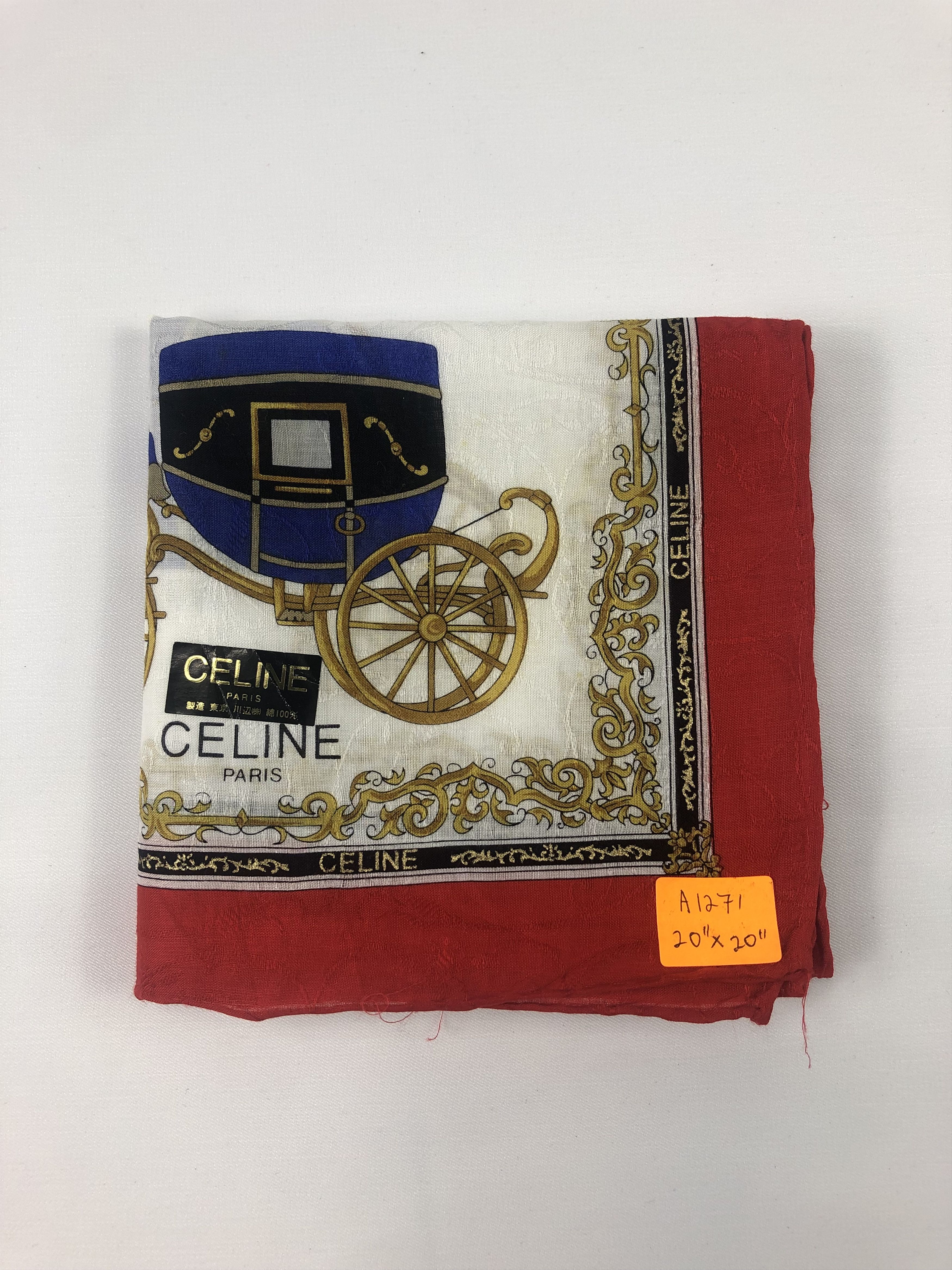 Celine Celine Handkerchief / Bandana / Neckerchief / Headscarf Size ONE SIZE - 7 Thumbnail