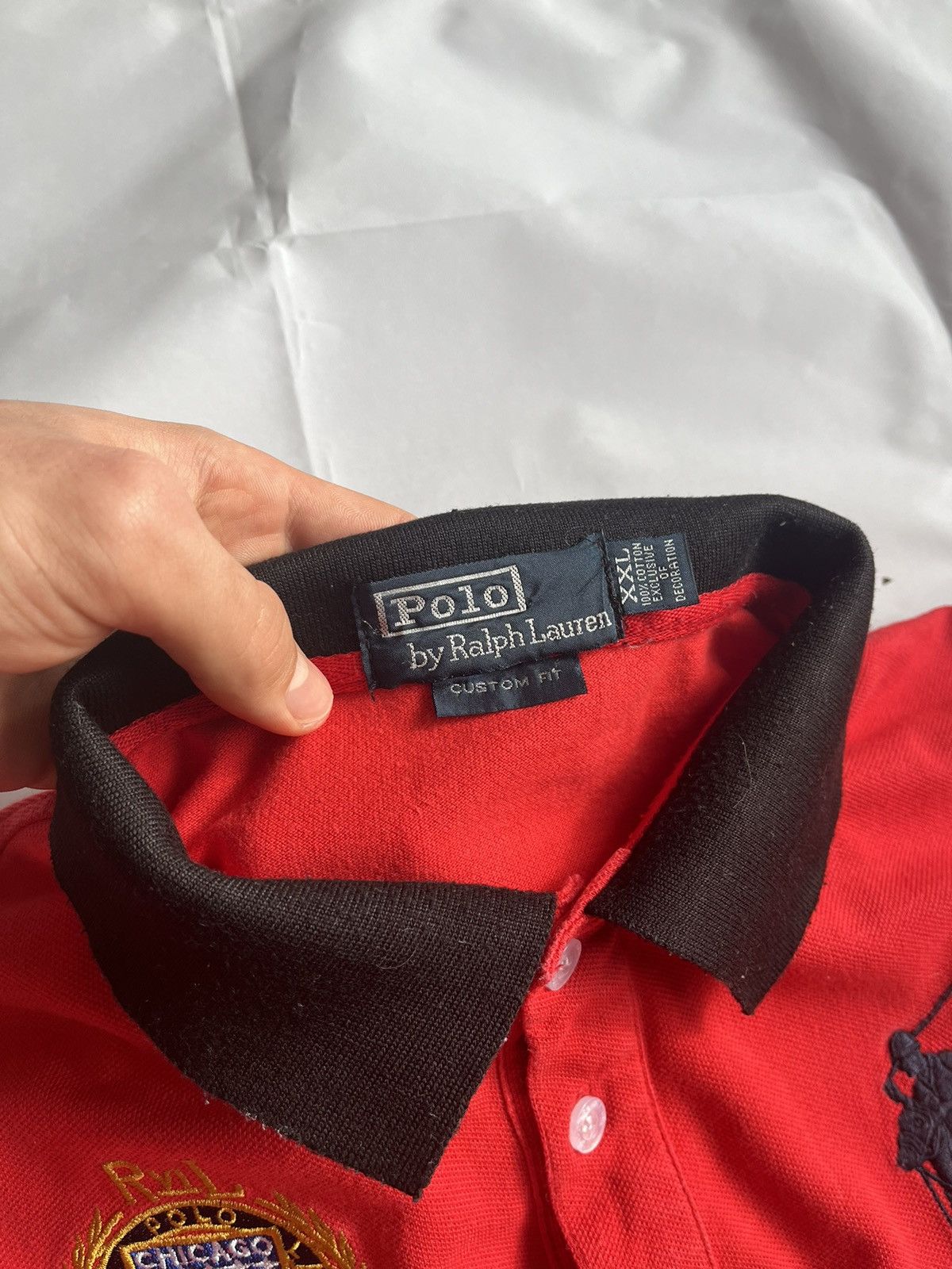 Japanese Brand × Polo Ralph Lauren Ralph Lauren Polo Chicago Red Jersey (Tagged XXL, Fits L) Size US L / EU 52-54 / 3 - 8 Thumbnail