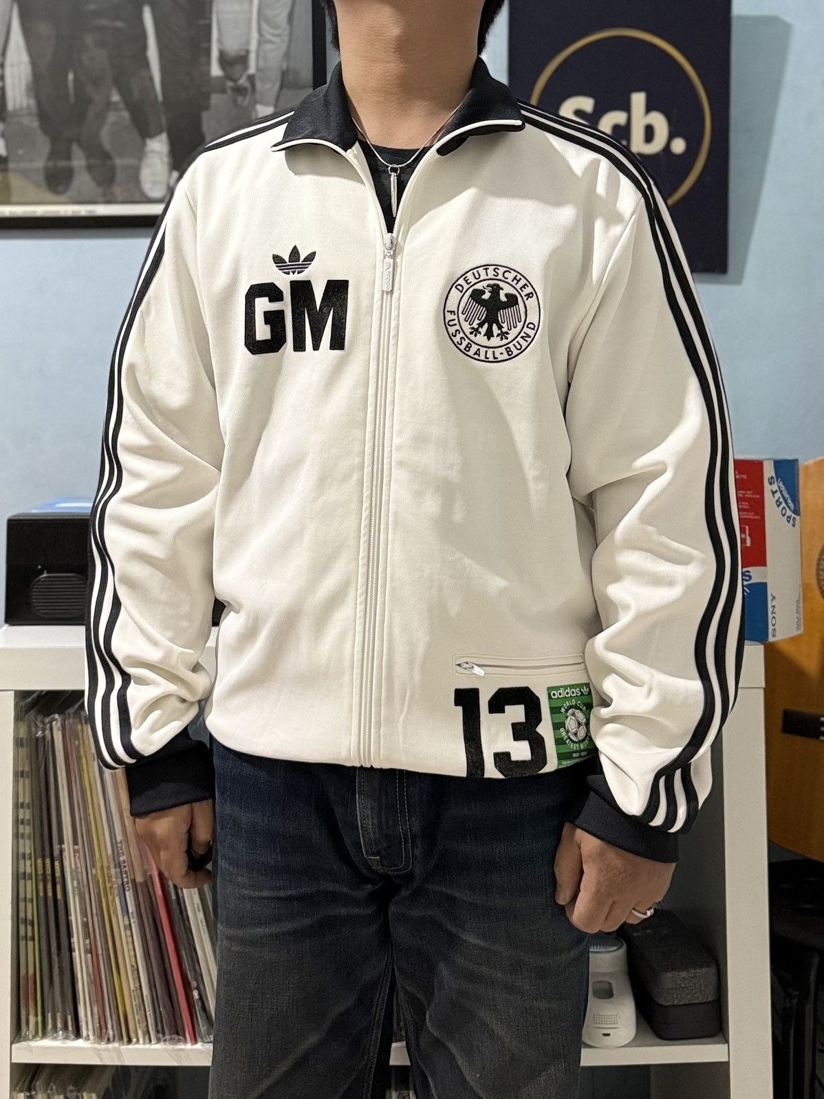 Vintage Vintage germany world cup 1950-1990 der bomber track top Size US L / EU 52-54 / 3 - 9 Thumbnail