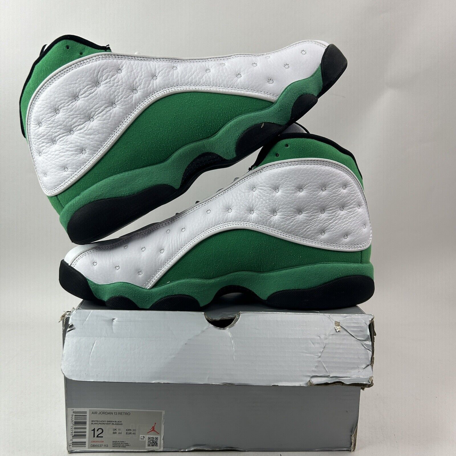Nike Nike Air Jordan 13 Retro "White Lucky Green" 2024 Size US 12 / EU 45 - 3 Thumbnail