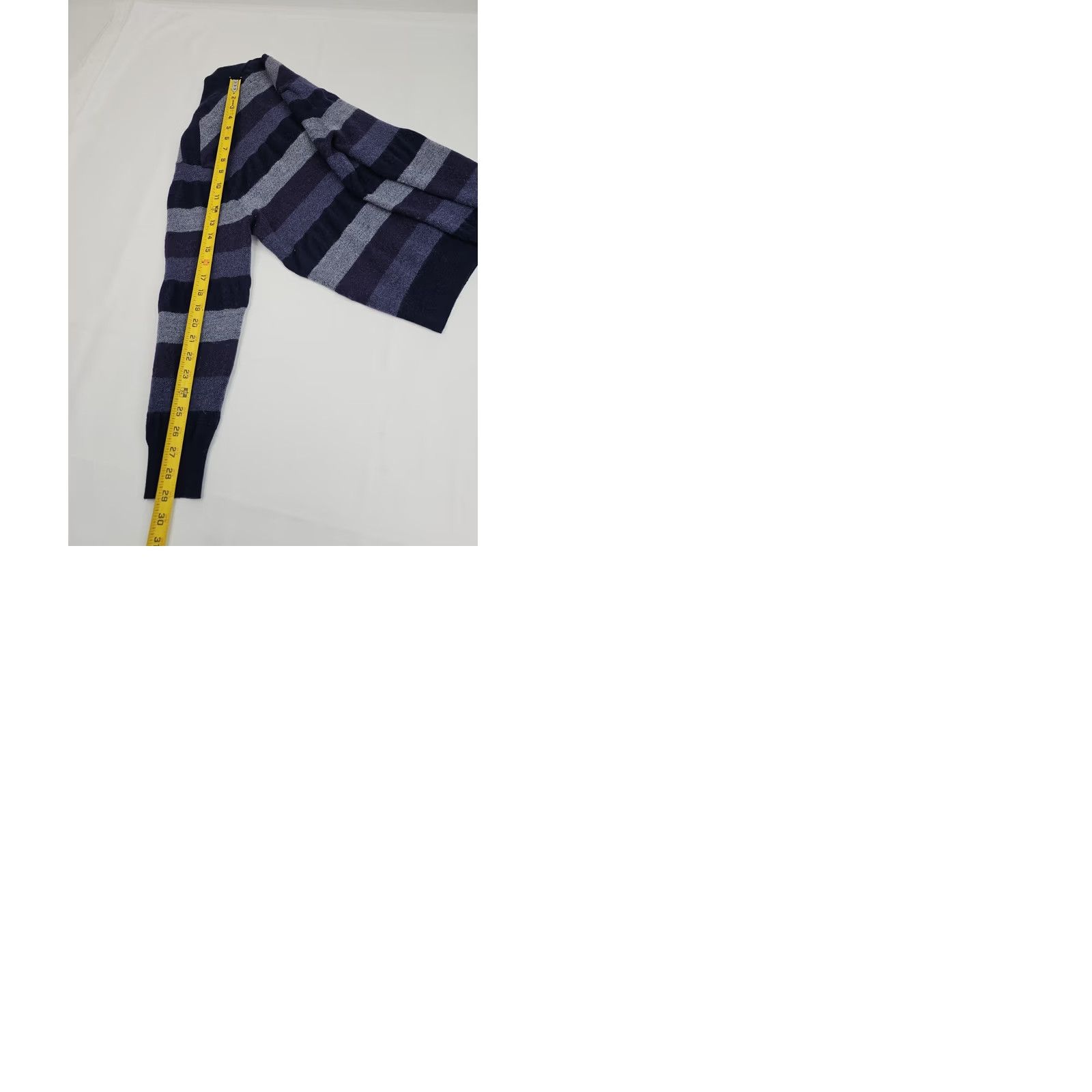 Jos. A. Bank Jos A Bank Sweater Women XL Blue Stripe Merino Wool Mock Neck 1/4 Zip Pullover Size XL / US 12-14 / IT 48-50 - 9 Thumbnail