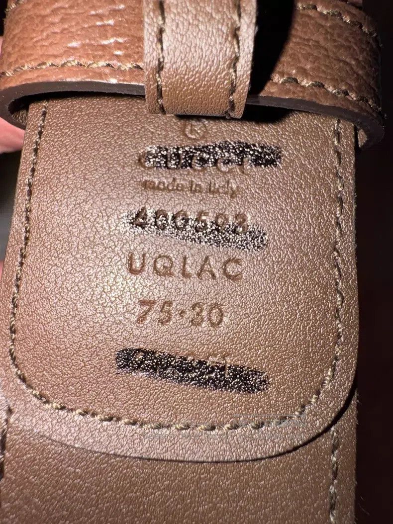 Saint Laurent Paris Saint Laurent Paris size 75 Double G Logo Printed Leather B Size ONE SIZE - 5 Thumbnail