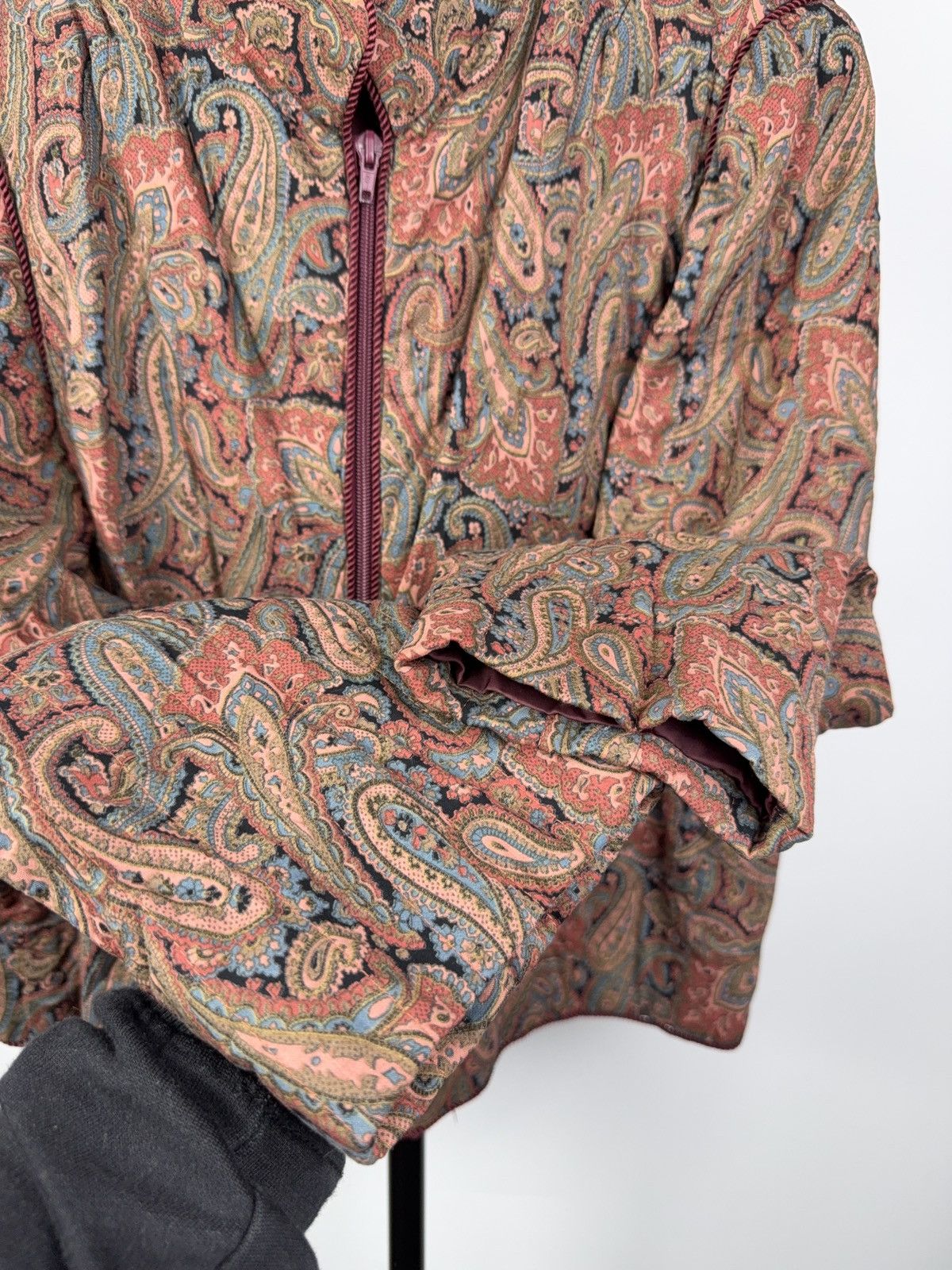 Japanese Brand Vintage Luxury 90s Retro Baroque Paisley Tapestry Jacket Size M / US 6-8 / IT 42-44 - 8 Thumbnail
