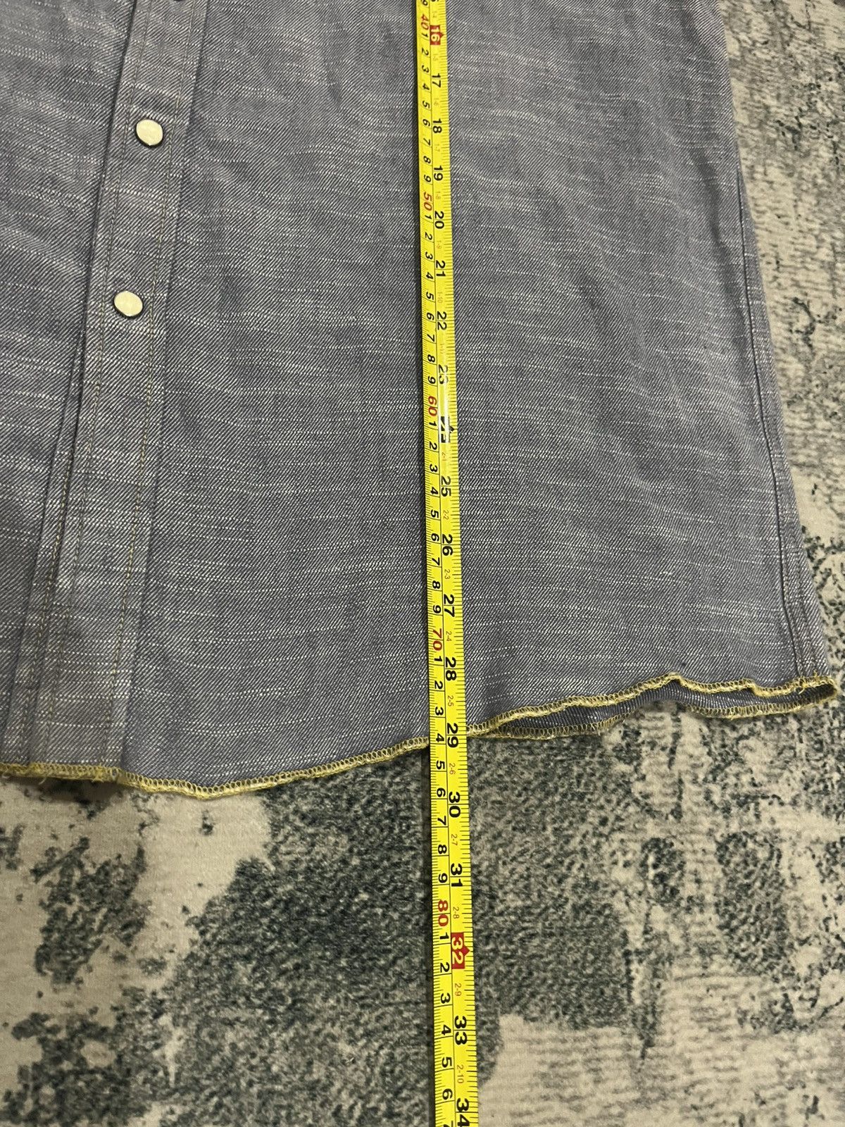 Fragment Design × Hiroshi Fujiwara × Japanese Brand Mad Hectic Chambray Button ups shirt Size US L / EU 52-54 / 3 - 14 Thumbnail