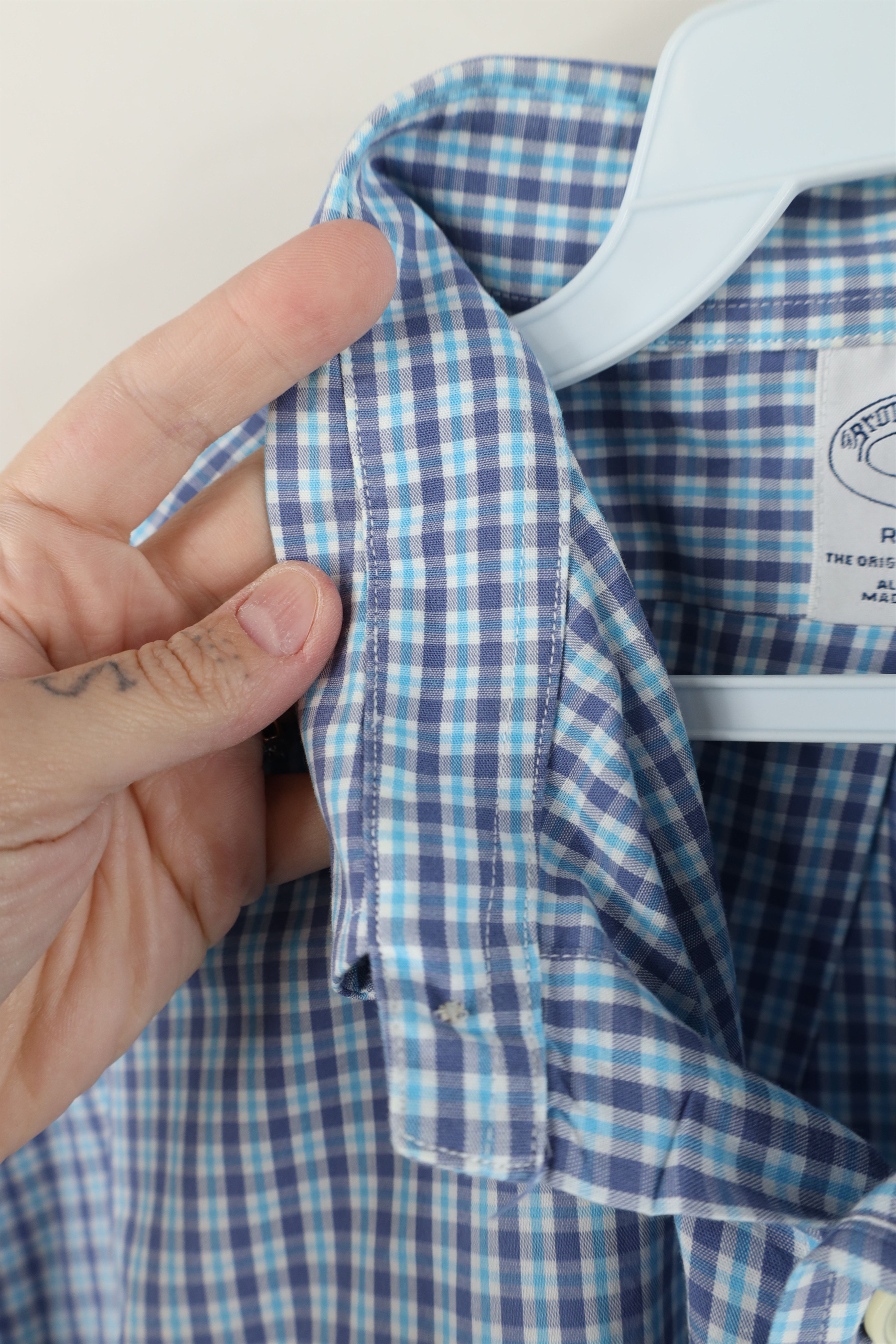 Brooks Brothers Vintage 90s Brooks Brothers Cotton Button Down Shirt OCBD Size US XL / EU 56 / 4 - 5 Thumbnail