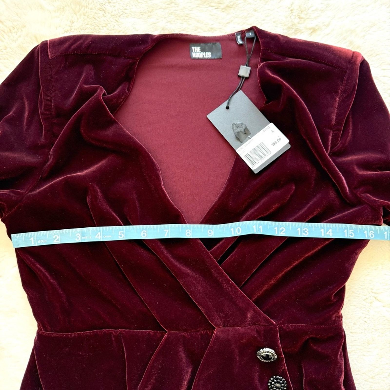 The Kooples NWT!!! The Kooples women velvet dress 1 or M Retail 325$ Size M / US 6-8 / IT 42-44 - 10 Thumbnail