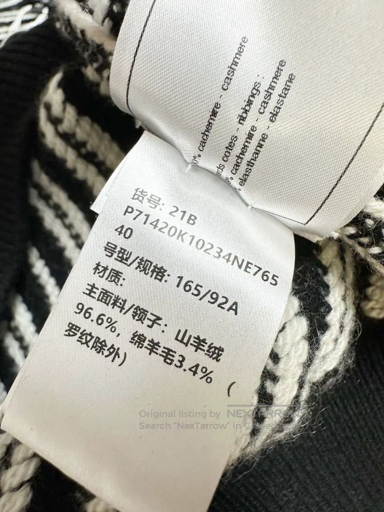 Chanel Chanel 21B black and white colour block oblique stripe sha Size S / US 4 / IT 40 - 7 Thumbnail