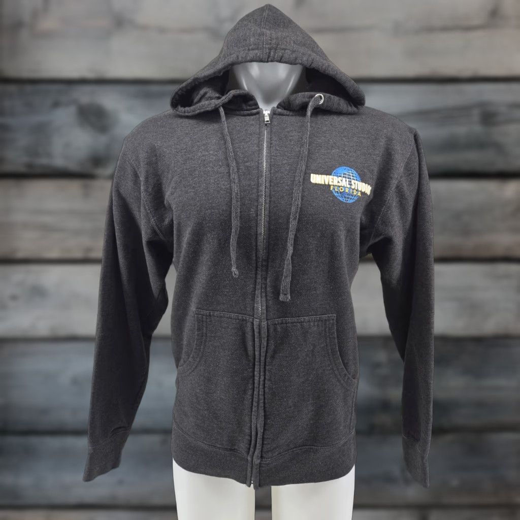Vintage VINTAGE Universal Studios Florida Gray Mens MEDIUM Zip Logo Hoodie Jacket Sweatshirt Size US M / EU 48-50 / 2 - 1 Thumbnail