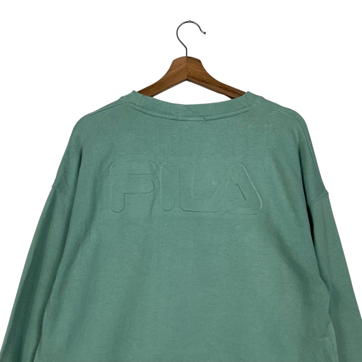 Fila FILA Embroidery Center Logo Crewneck Sweatshirt #3599-C165 Size L / US 10 / IT 46 - 13 Thumbnail