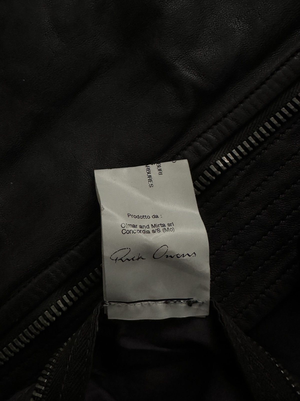 Rick Owens Rick Owens Olmar & Mirta Leather Jacket Size US M / EU 48-50 / 2 - 5 Thumbnail